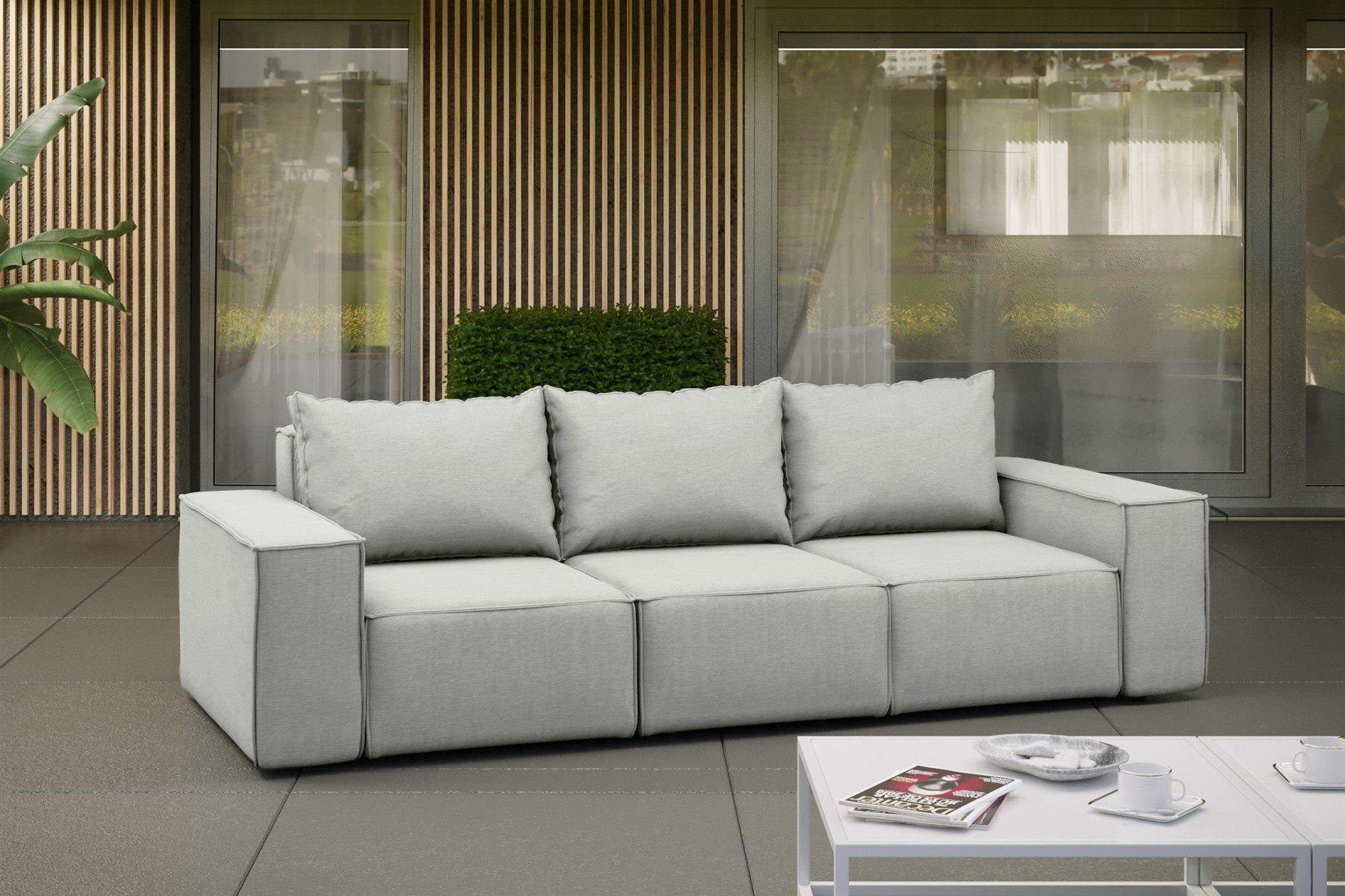 Loungesofa Gartenmöbel Sofa 3-Sitzer GARDENT