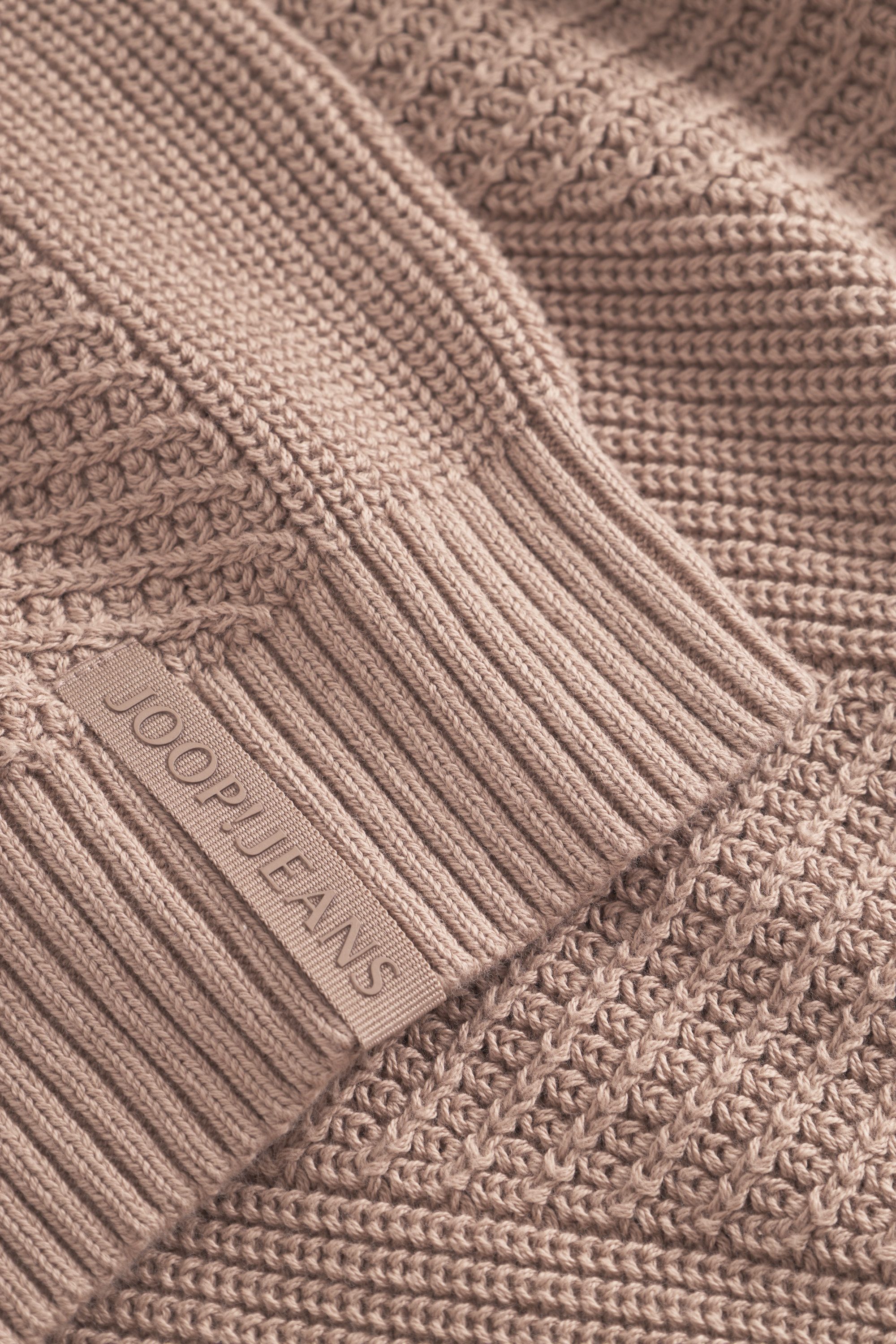 Joop Jeans Rundhalspullover Silor mit Strukturmuster