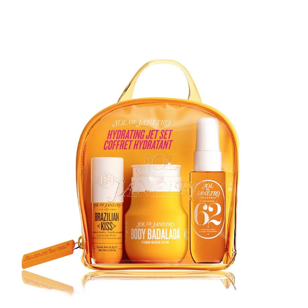 Sol de Janeiro Pflege-Geschenkset Sol de Janeiro Body Badalada™ Jet Set 62 – 3-tlg. Reiseset, 3-tlg., Parabenfrei Alle Hauttypen Reisegrösse Duft Cheirosa 62