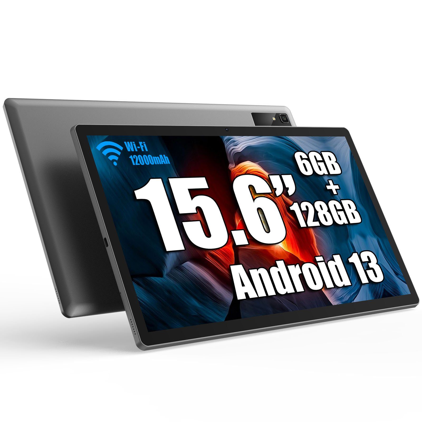 MESWAO 15.6-Zoll Android 13 Tablet mit 1920 * 1080 IPS HD Großes Display Tablet (15.6", 128 GB, WIFI-Version, unterstützt keine SIM-Karte)