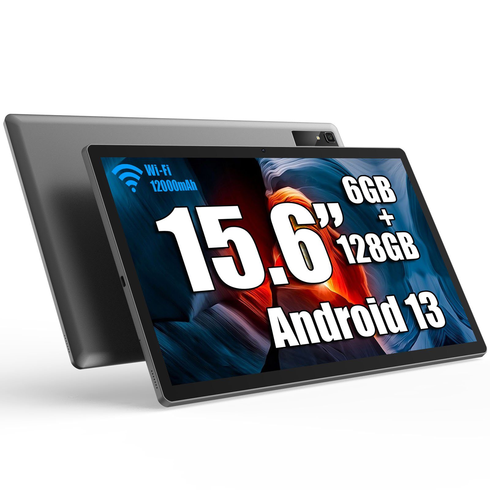 MESWAO 15.6-Zoll Android 13 Tablet mit 1920 * 1080 IPS HD Großes Display  Tablet (15.6", 128 GB, WIFI-Version, unterstützt keine SIM-Karte)