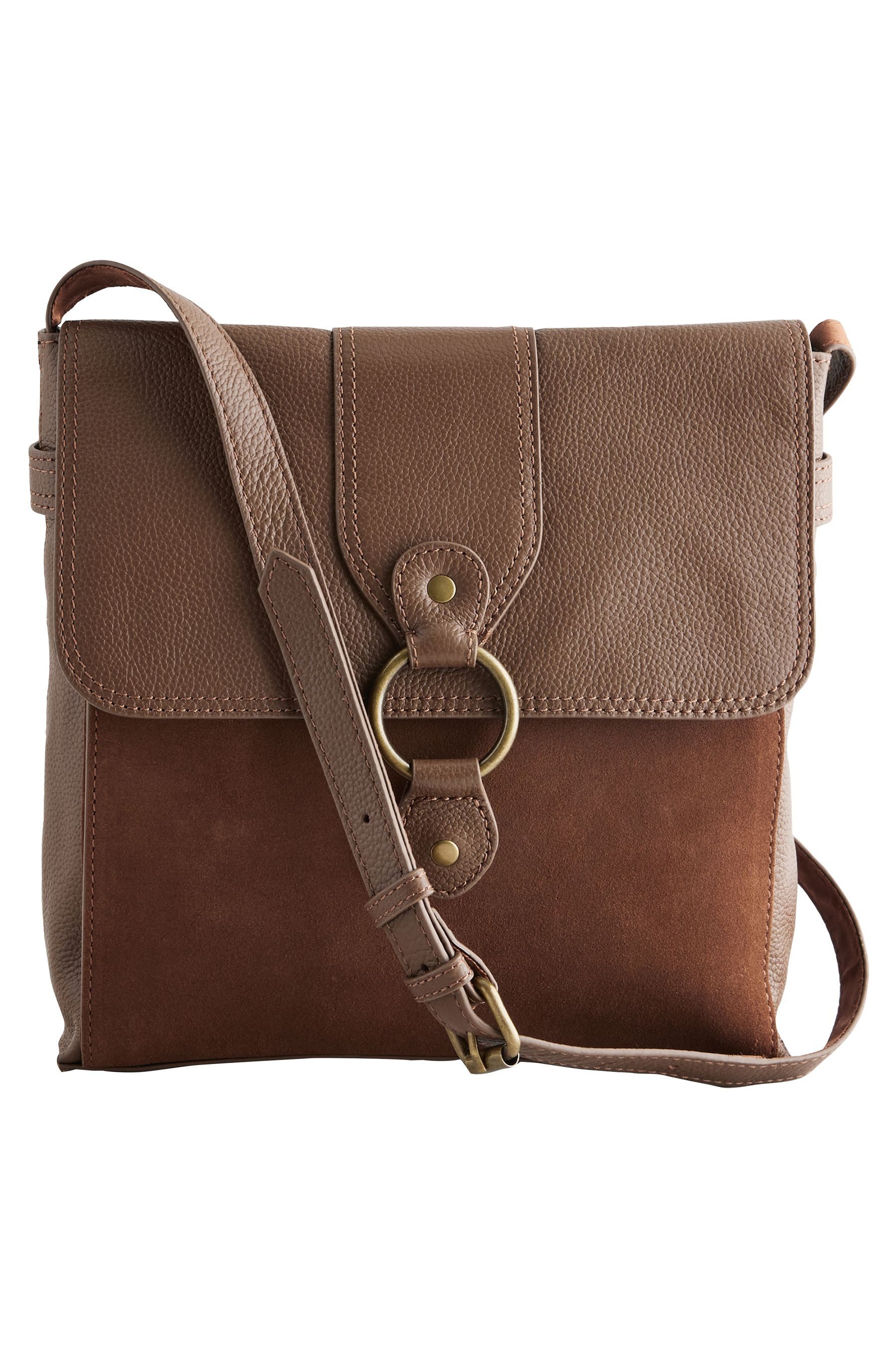 Next Messenger Bag Umhängetasche aus Leder günstig online kaufen