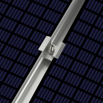 Zelsius Solarmodul Zelsius Solarpanel Halterung für 2 Solarpanele, Solarmodul Halterung, (Set, Set)