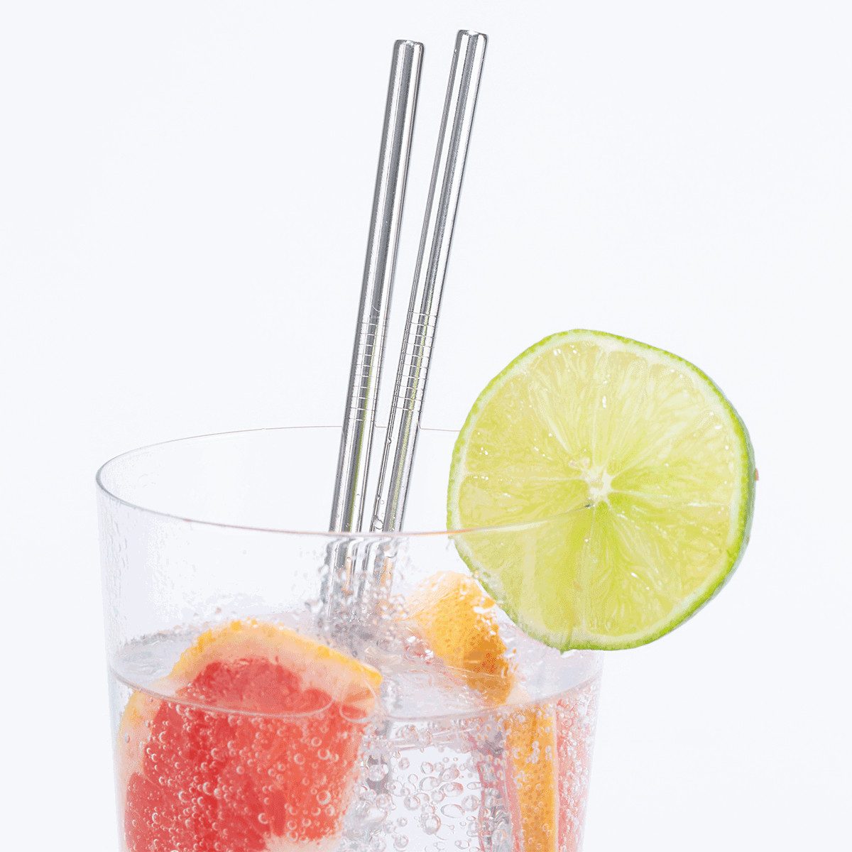 Trinkhalme Stainless Steel Straws - Set of 10