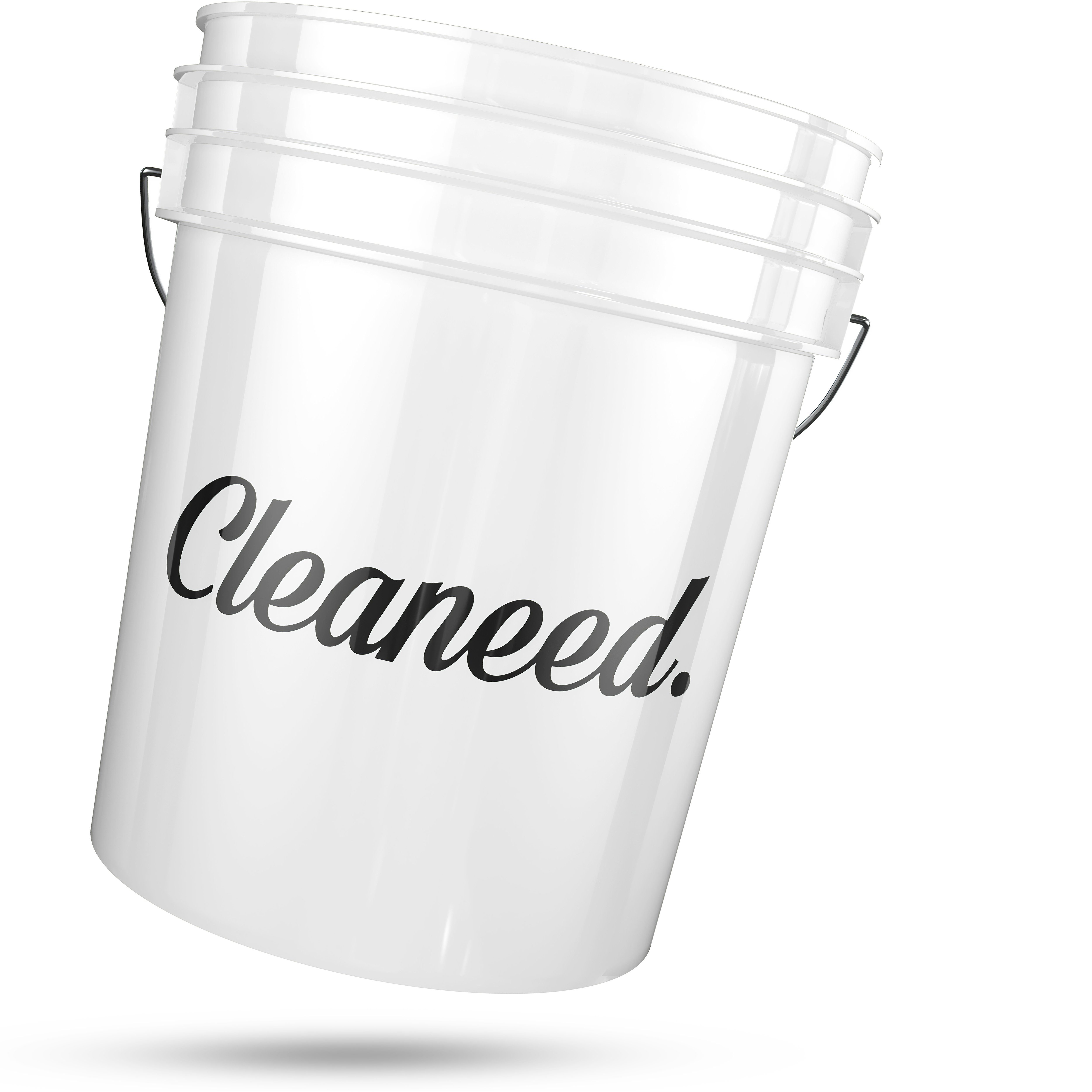 Cleaneed Putzeimer Premium Auto Wascheimer [20 Liter], (Set mit Deckel und Schmutzsieb, 1-tlg., Extra robuste & langlebige Profi Detailing Buckets – 2 Eimer-Wäsche)