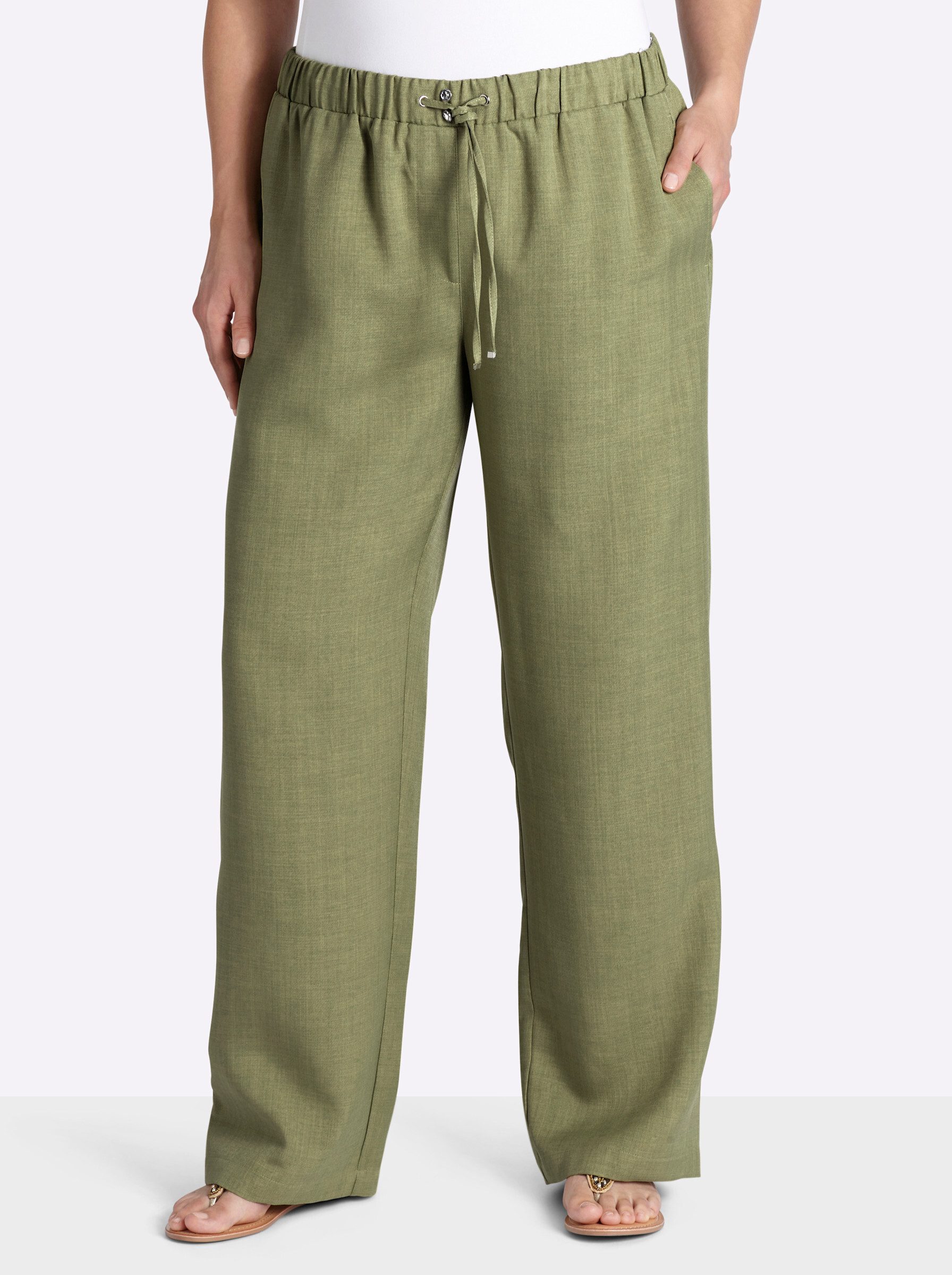 Sheego Jerseyhose Hose normal
