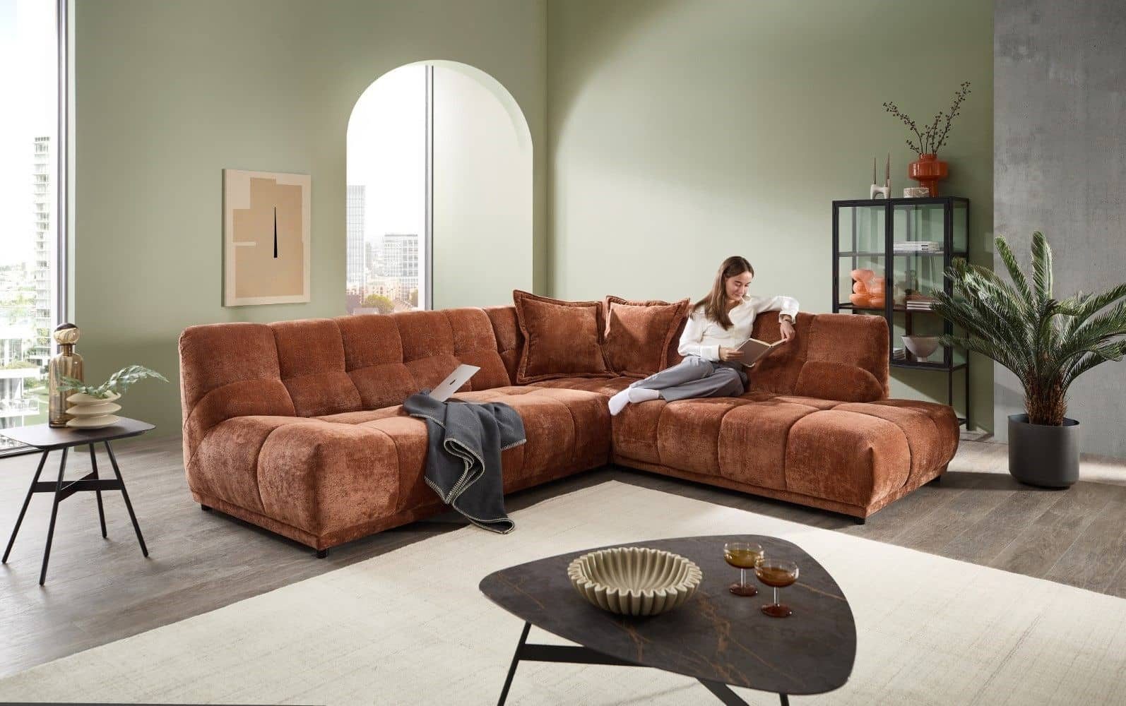 Myhomelando Ecksofa Itakus, mit hochwertigem Federkern