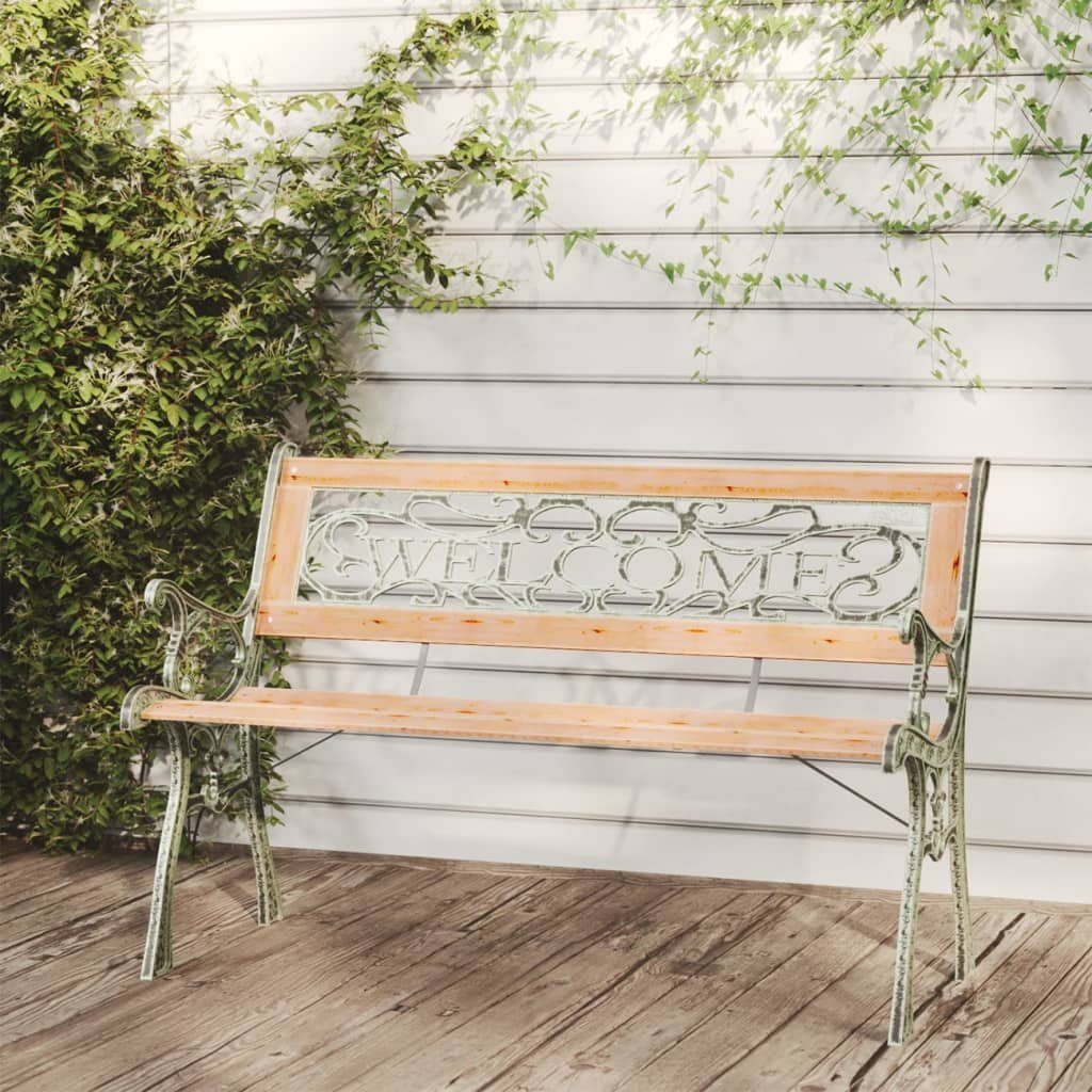 vidaXL Gartenbank Gartenbank 122 cm Massivholz Tanne (1-St)