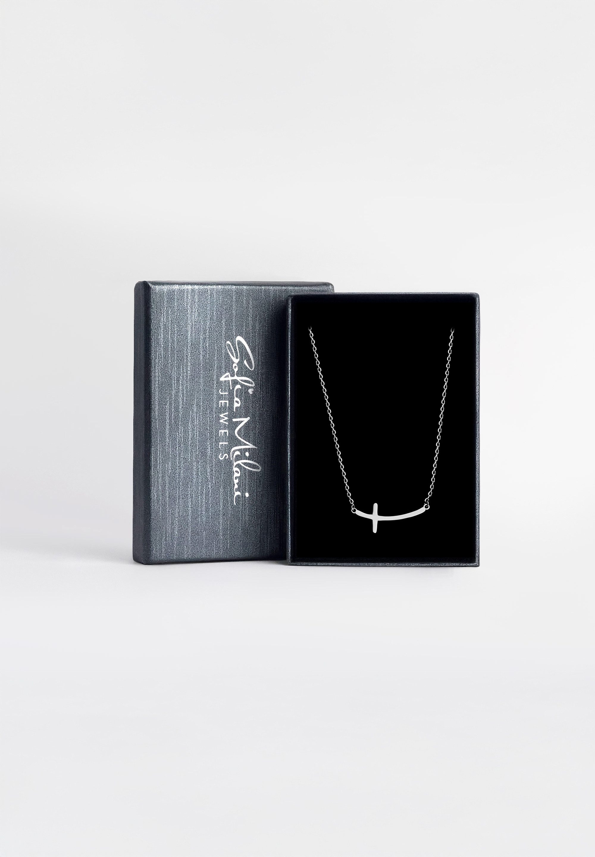 Sofia Milani Kette mit Anhänger Kreuz (No information, No information), 925 Silber Damen Schmuck - N0234 – Bild 3 von 5