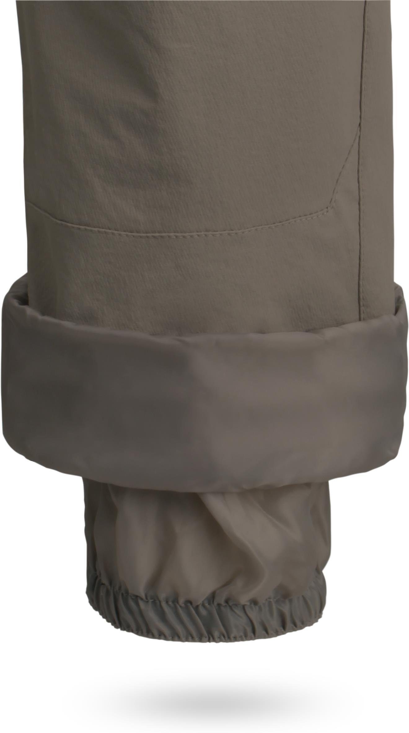 normani Thermohose Herren Winter-Softshellhose mit Hosenträgern Outdoorhose Skihose gefütterte Funktionshose - abnehmbare Hosenträger