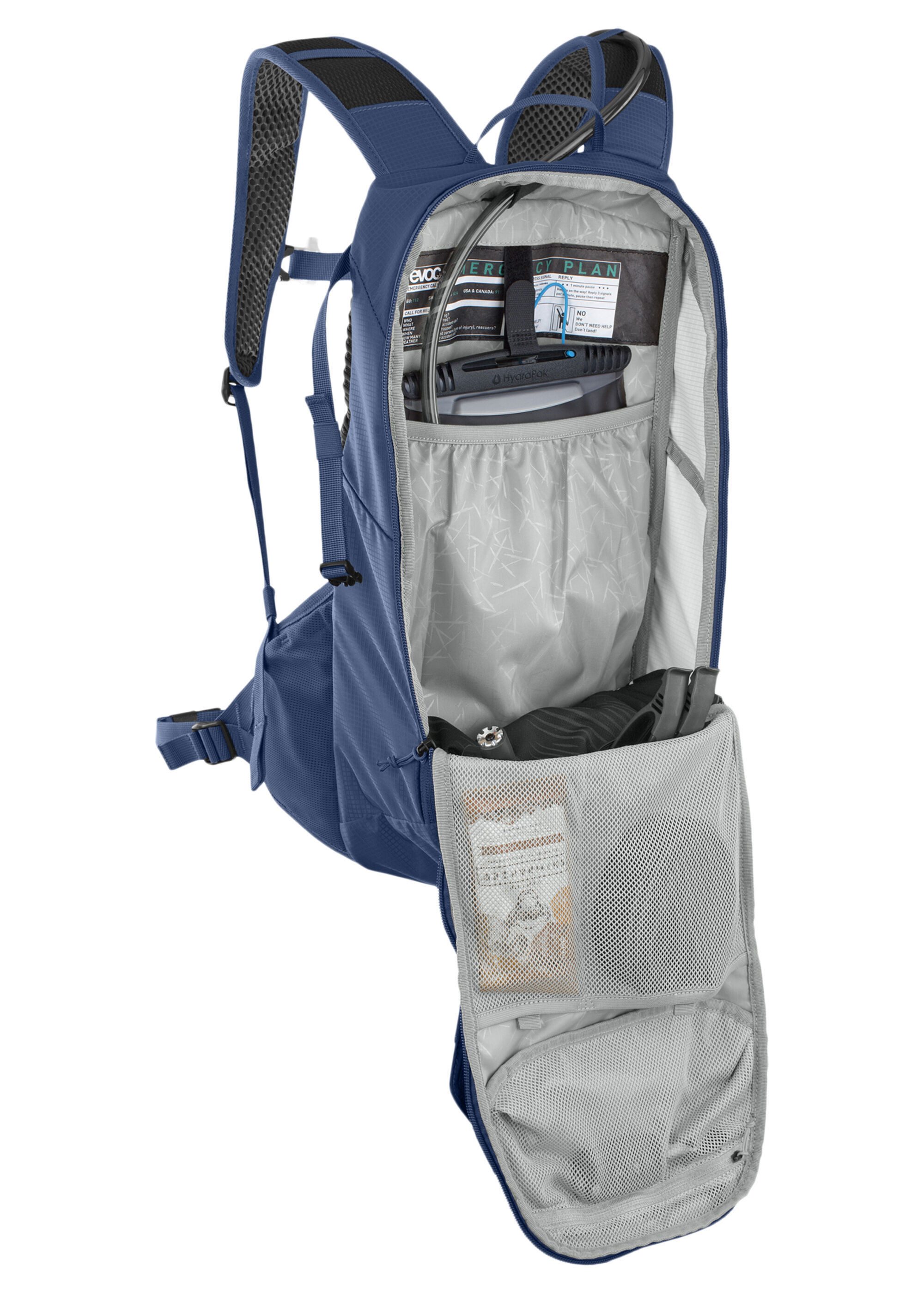EVOC Cityrucksack RIDE 12 + HYDRATION BLADDER 2 (Kein Set, 1-tlg), mit Transportlasche für den Bike-Helm