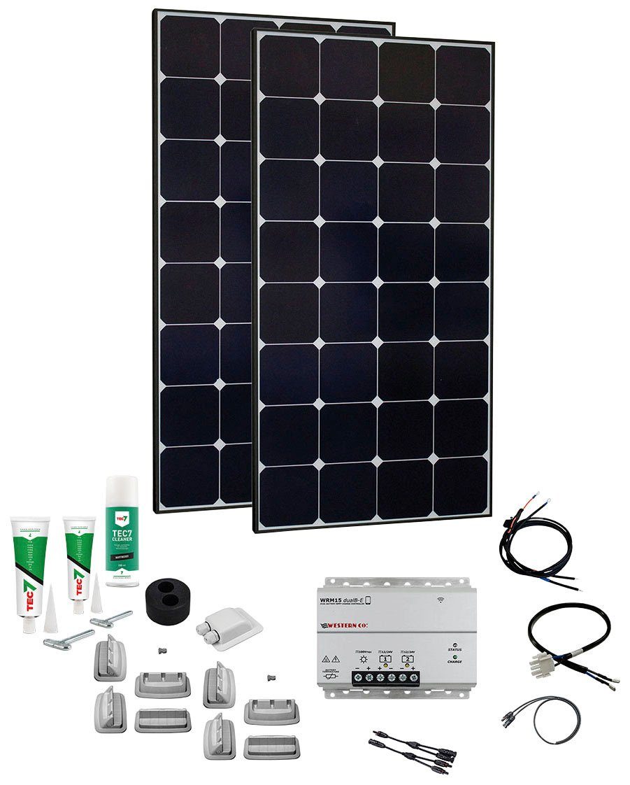 Phaesun Solaranlage SPR Caravan Kit, Solar Peak MPPT Duo 240W, 120 W, Monokristallin, (Komplett-Set)