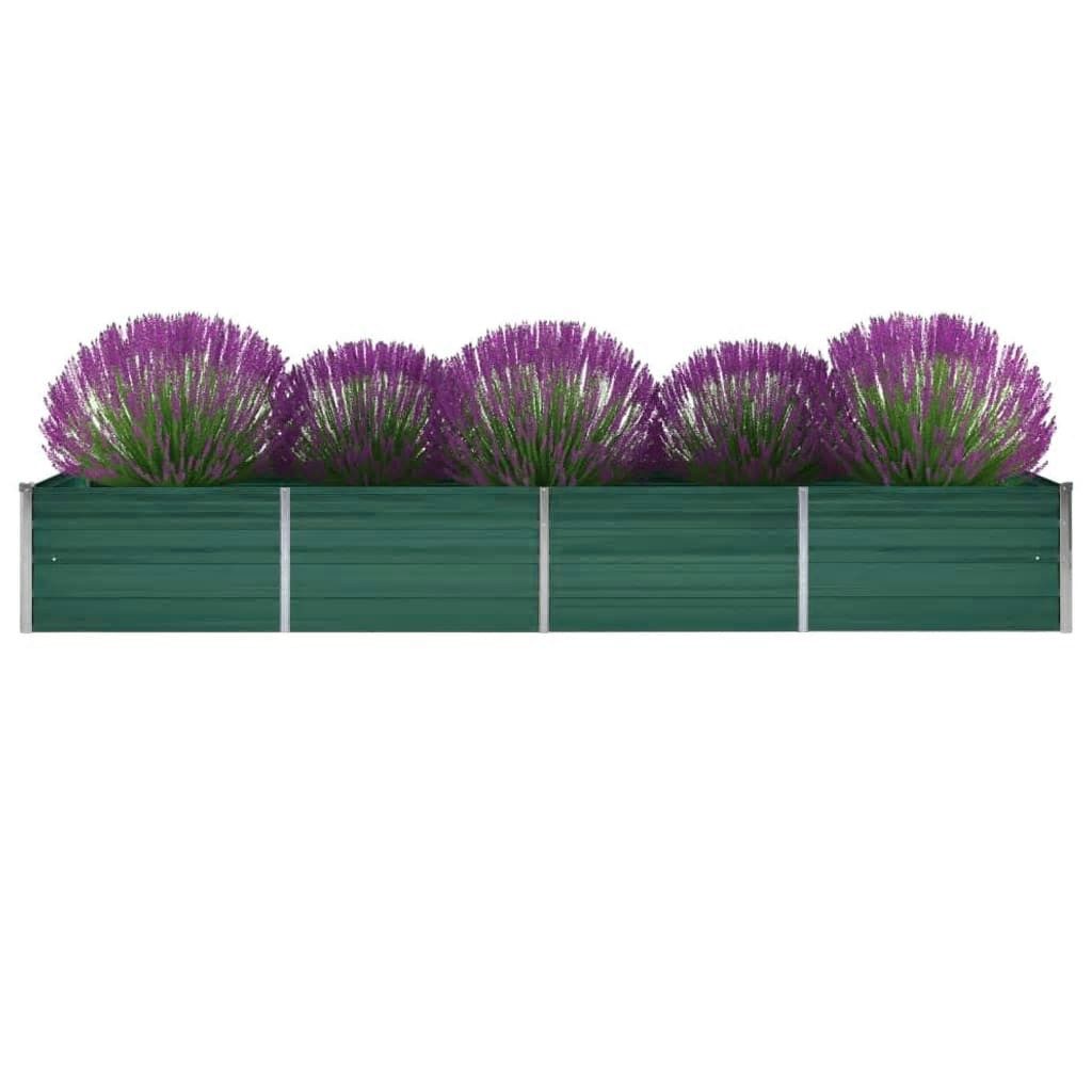 Thumbnail - vidaXL Hochbeet, Garten-Hochbeet Verzinkter Stahl 320x80x45 cm Grün