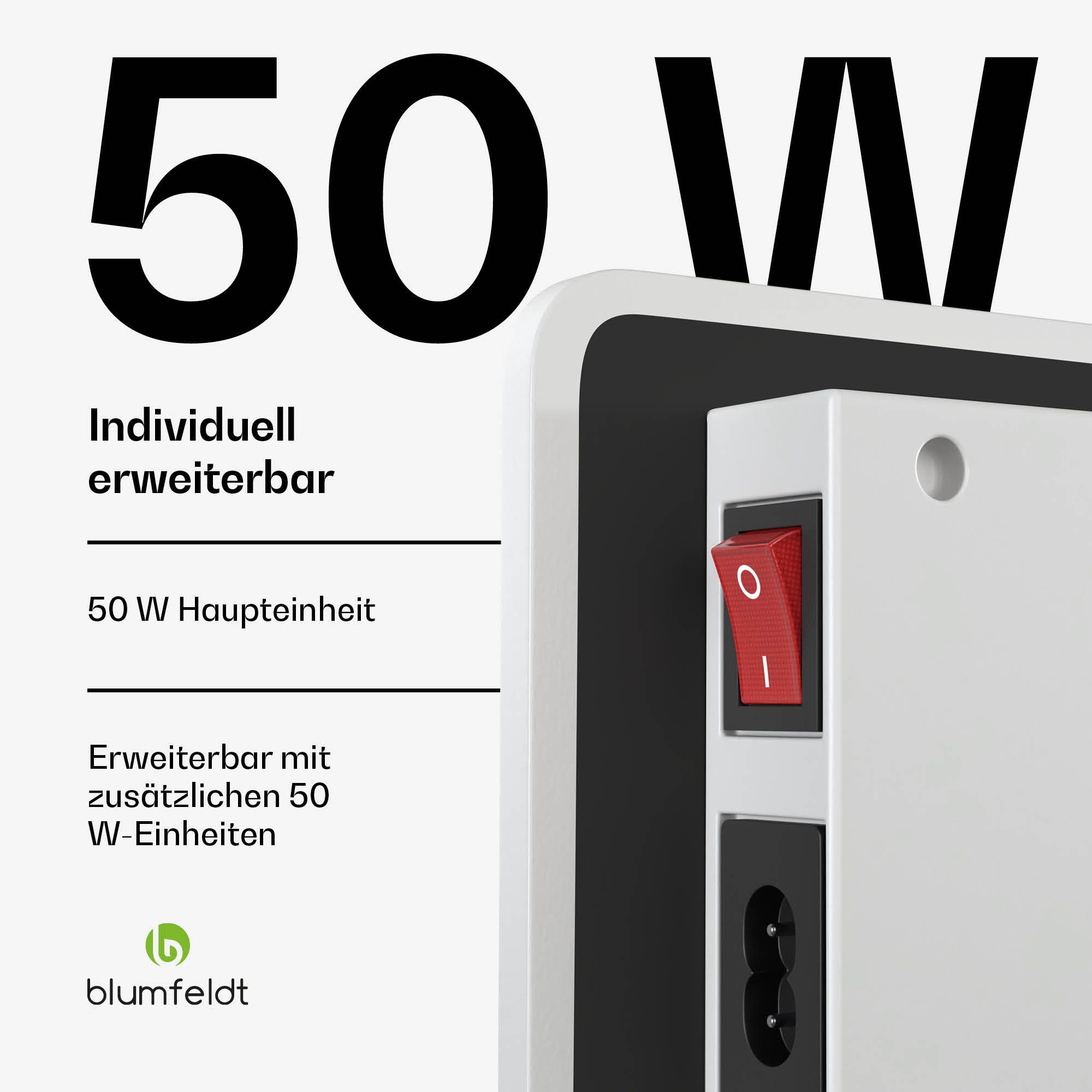 blumfeldt Heizkörper DryWave, Elektrische Infrarot-Wandtrockner 50 W Keramik