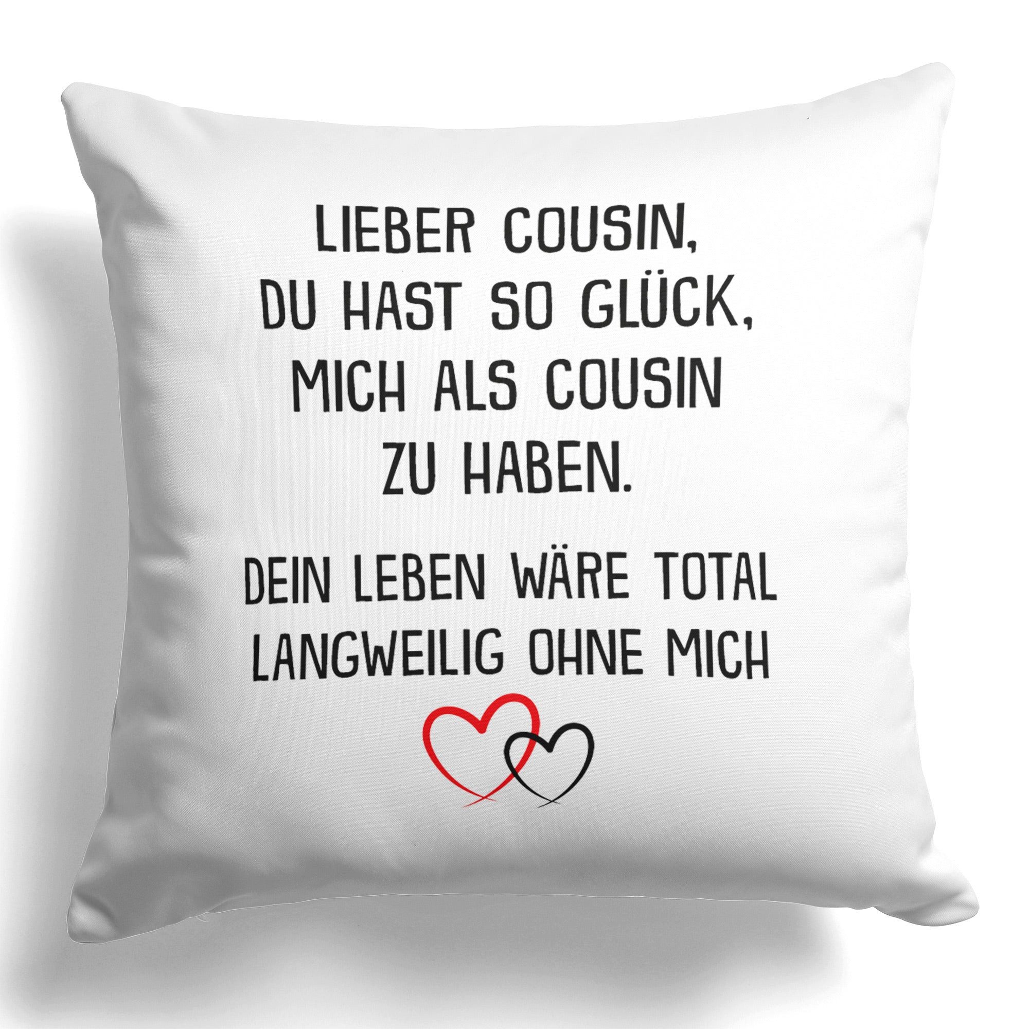 Dekokissen Cousin Geschenk Geburtstag Männer Jungs Du Wirst Cousin Weihnachten