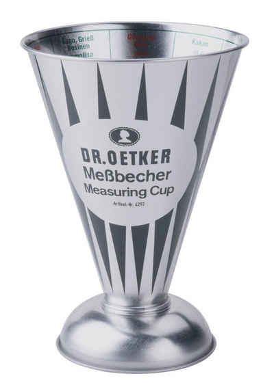 Dr. Oetker Messbecher Dr. Oetker - Messbecher Nostalgie 0,5 Liter Metall (4292) Retro