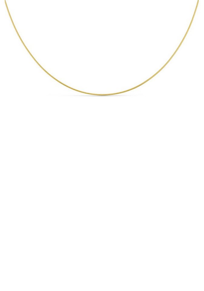 Firetti Collierkettchen Schmuck Geschenk Gold 585 Halsschmuck Halskette  Goldkette Schlange, zu Kleid, Shirt, Jeans, Sneaker! Anlass Geburtstag  Weihnachten