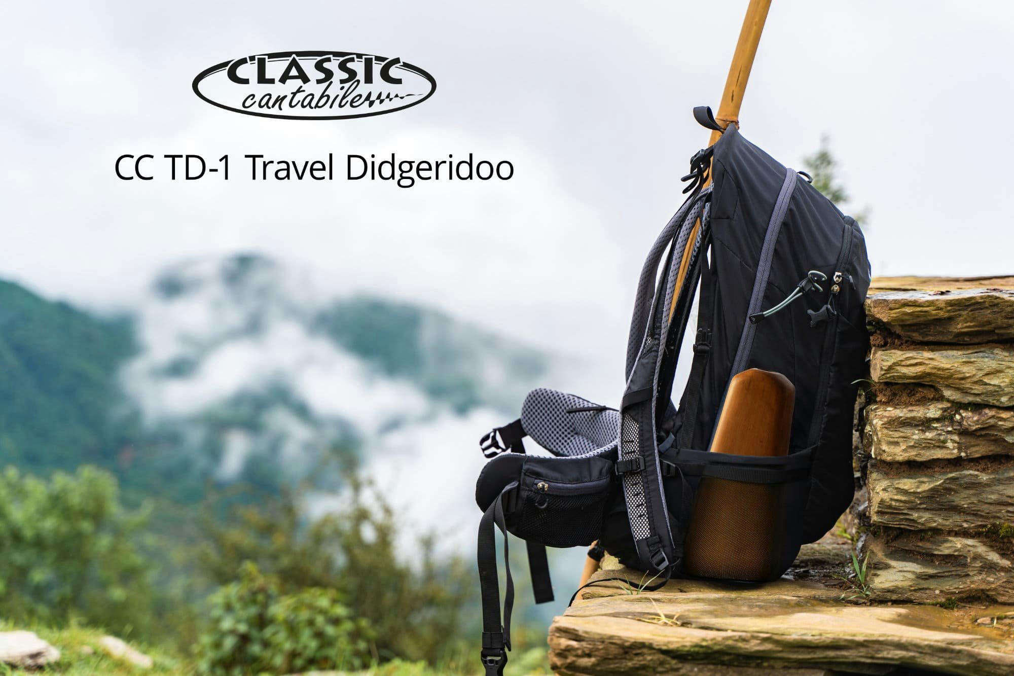 Classic Cantabile Didgeridoo TD-1 Travel Didgeridoo, Ideal für Reisen, Wanderungen & Urlaub