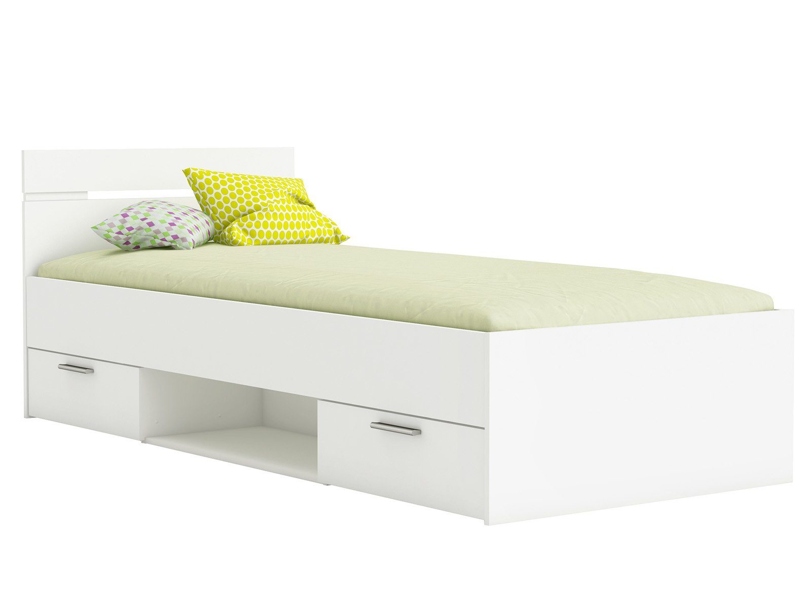 PREISBRECHER Stauraumbett Lorenzo, 94.5 x 74.2 x 204.3 cm (B/H/T)
