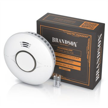 Brandson Rauchmelder (10 Jahre Batterie, 85 dBA, LED Indikator, N14604:2005/AC: 2008 konform)