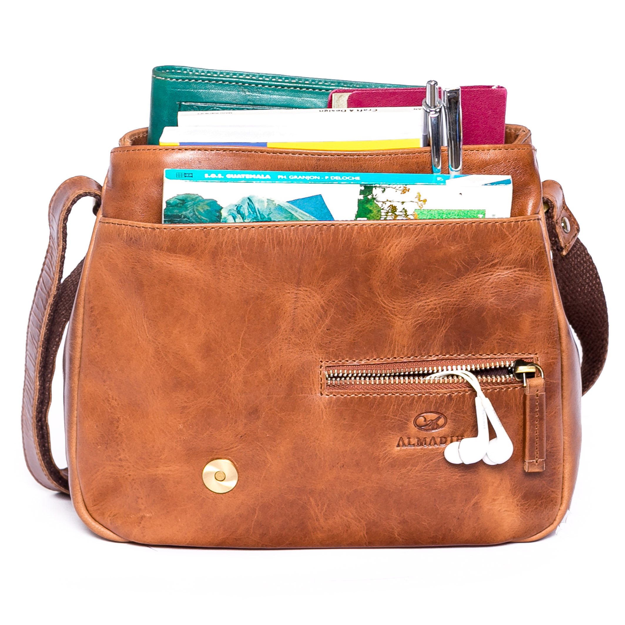 ALMADIH Umhängetasche Leder Damentasche MIKI Ledertasche günstig online kaufen