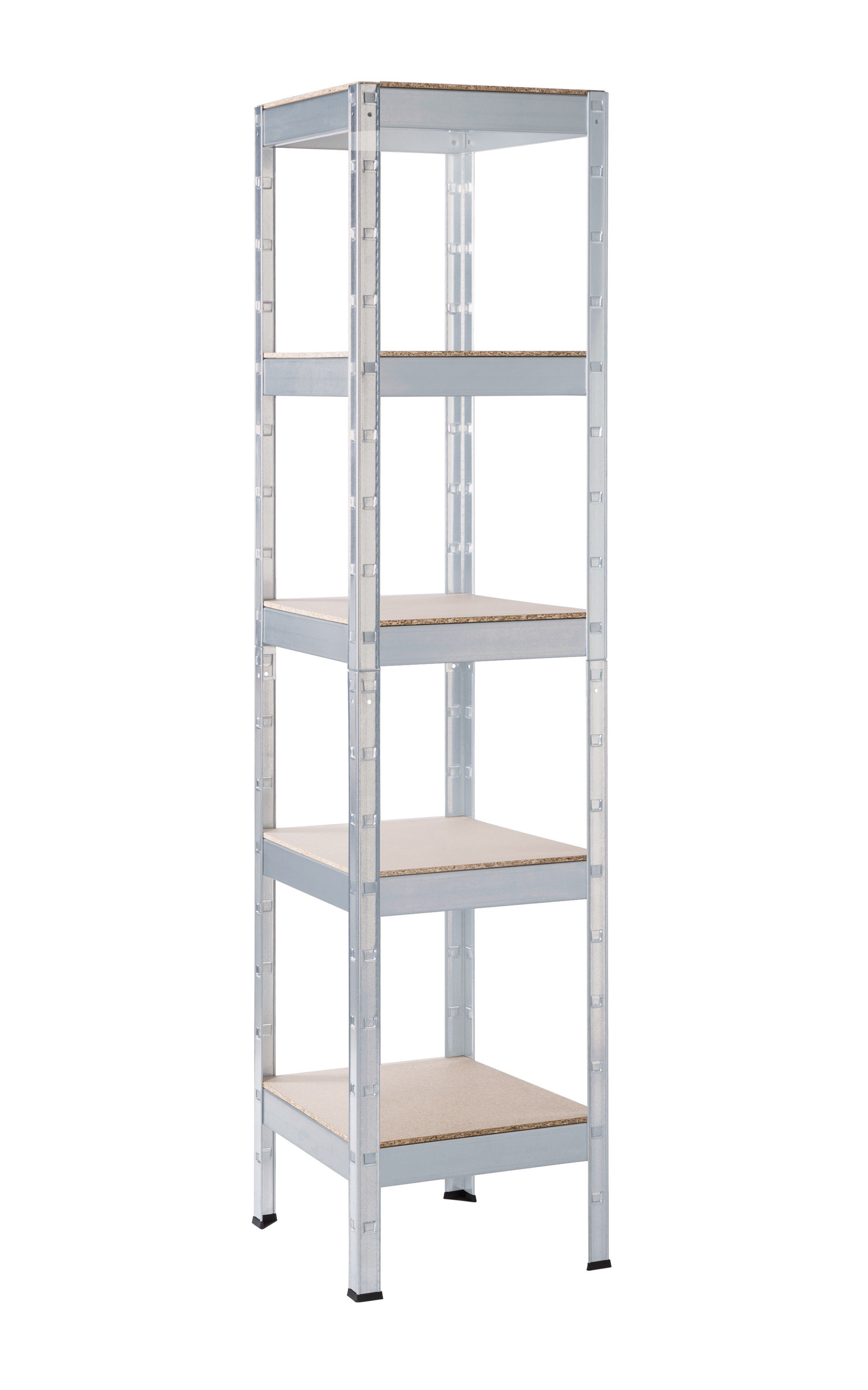 SCHULTE Regalwelt Schwerlastregal mit 5 Holzböden, 180x40x40 cm (HxBxT), Tr günstig online kaufen