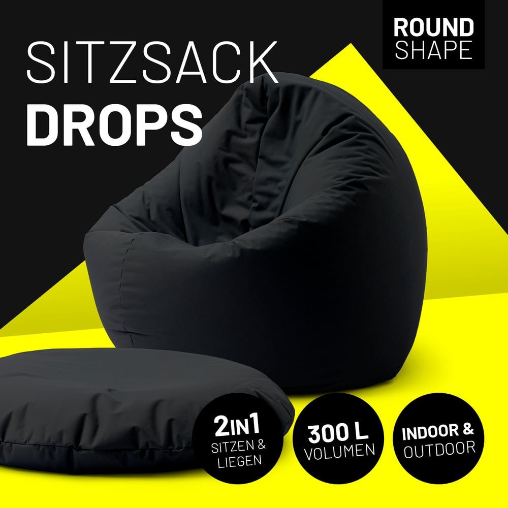 Lumaland Sitzsack In-& Outdoor Sitzkissen Bean günstig online kaufen