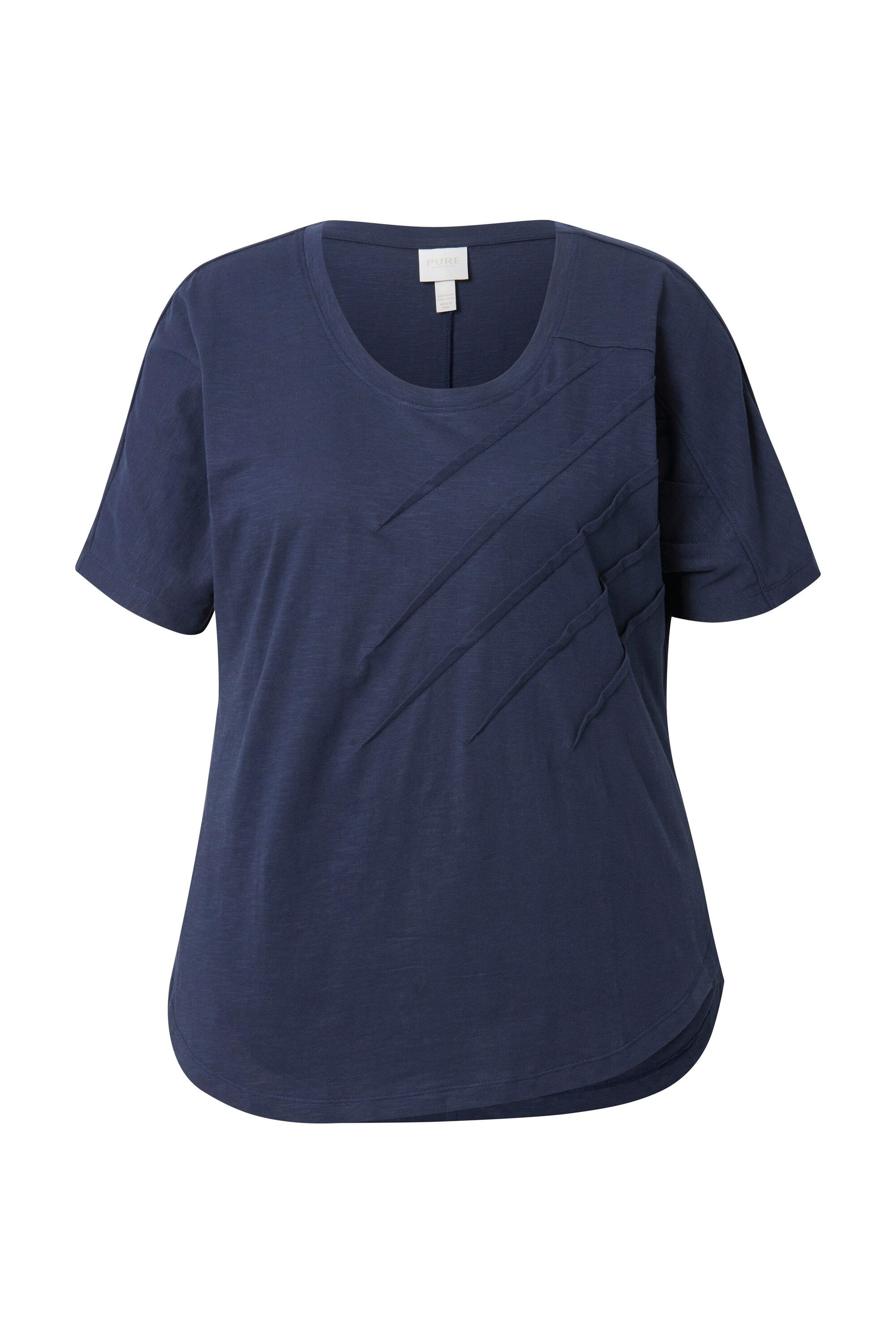 Ulla Popken T-Shirt T-Shirt Biesen Rundhals günstig online kaufen