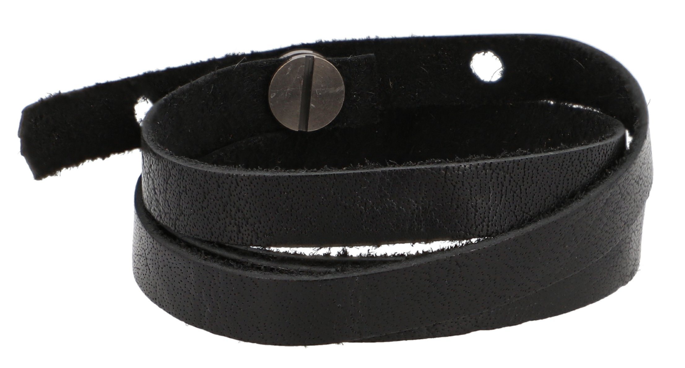 Schwarz Gusti Lederarmband Leder Pablo