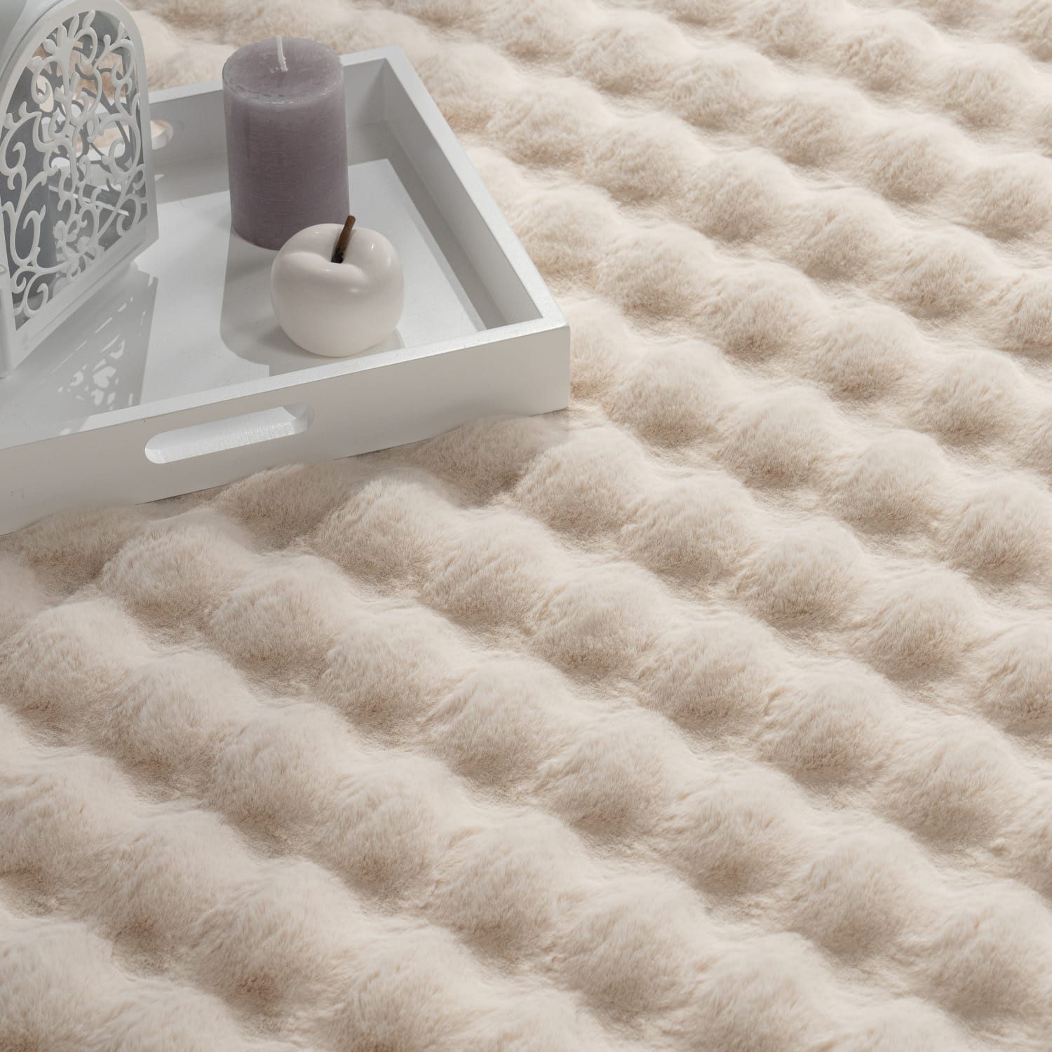 KADIMA DESIGN Teppich waschbar Unifarben Struktur Schlafzimmer Hochflor Tep günstig online kaufen