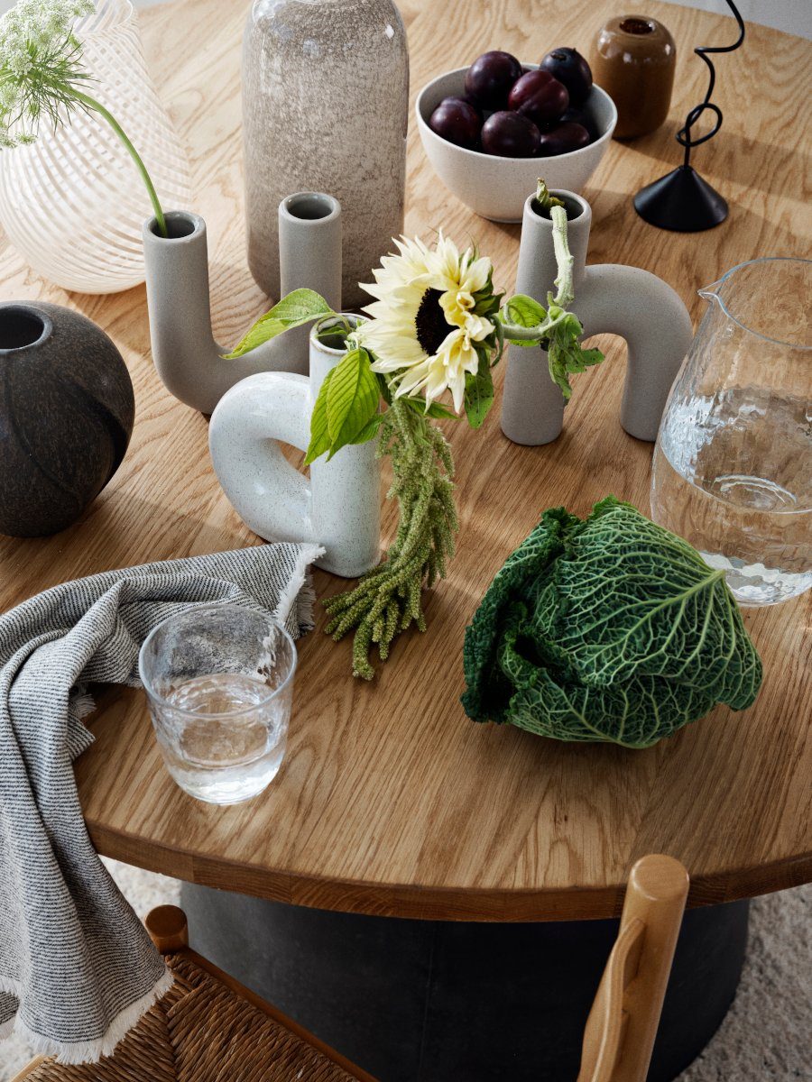 Broste Copenhagen Dekovase Hector Vase U Dove Grey 4,5x14,5x16cm (Vasen), Hector Vase U
