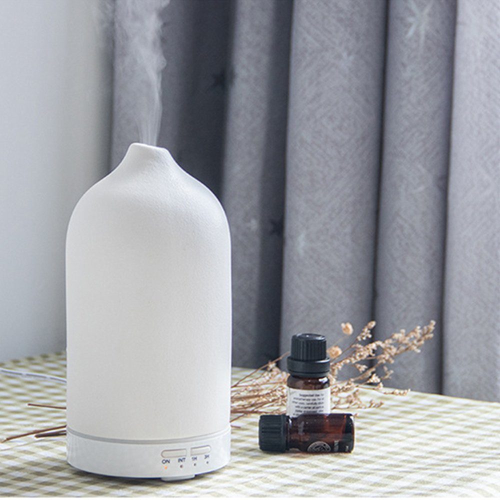 GelldG Luftbefeuchter Keramik für weiß Aroma Öle Diffusor Ätherische Diffuser,