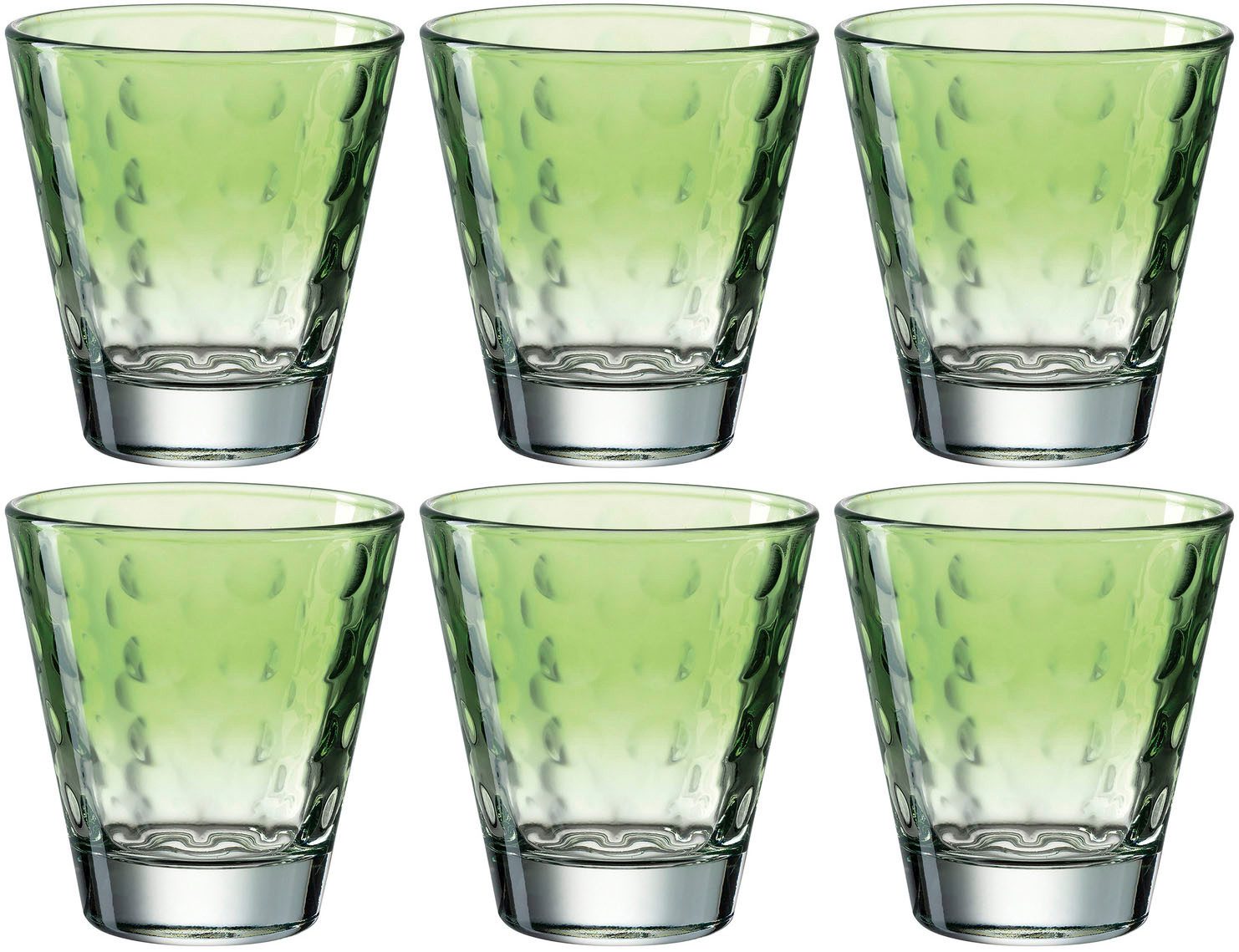 LEONARDO Gläser-Set OPTIC, Glas, 215 ml, 6-teilig