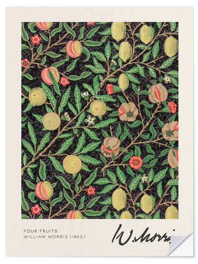 Posterlounge Wandfolie William Morris, Four Fruits, Wohnzimmer Malerei