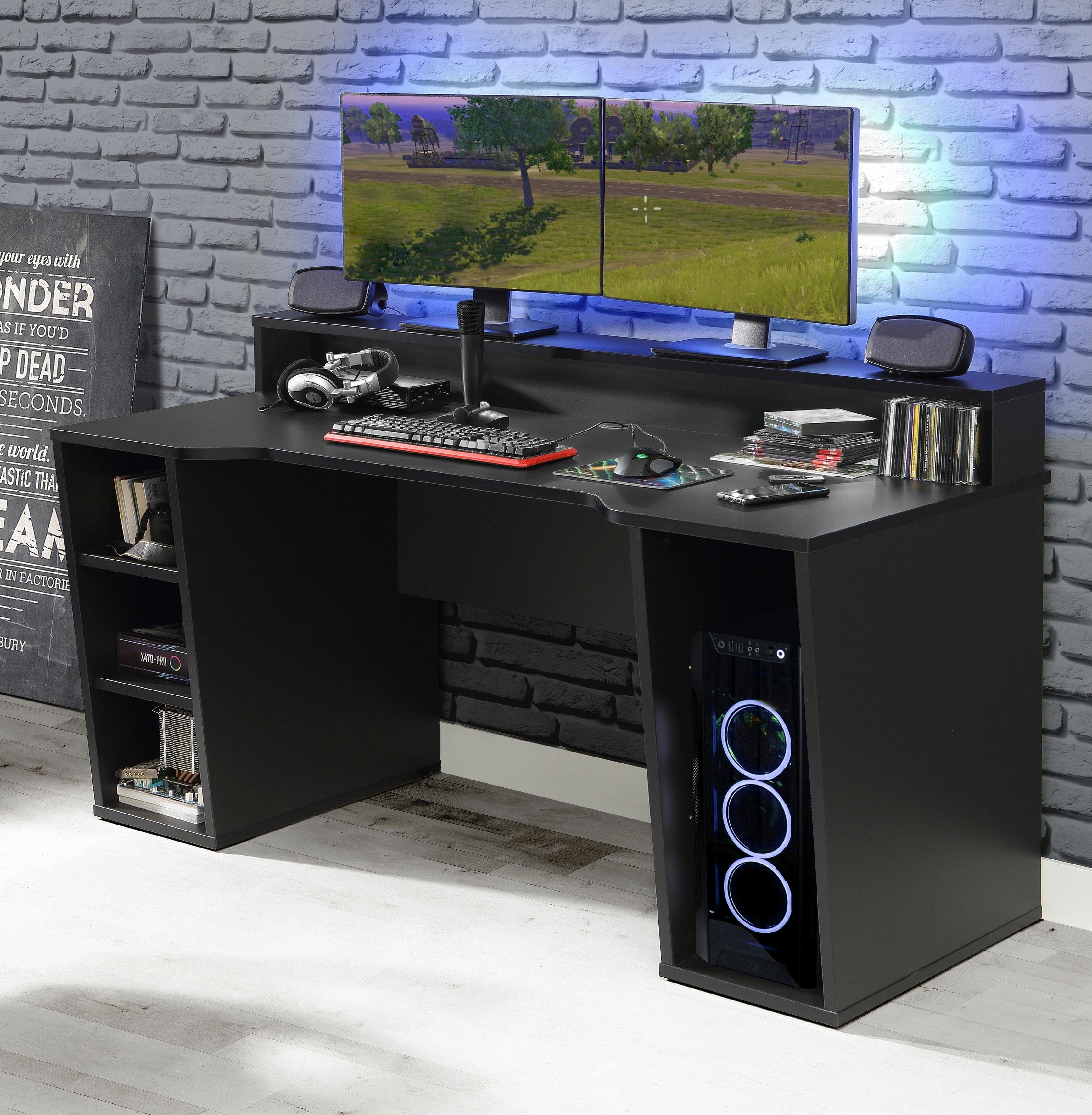 FORTE Gamingtisch Tezaur, wahlweise mit RGB-Beleuchtung günstig online kaufen