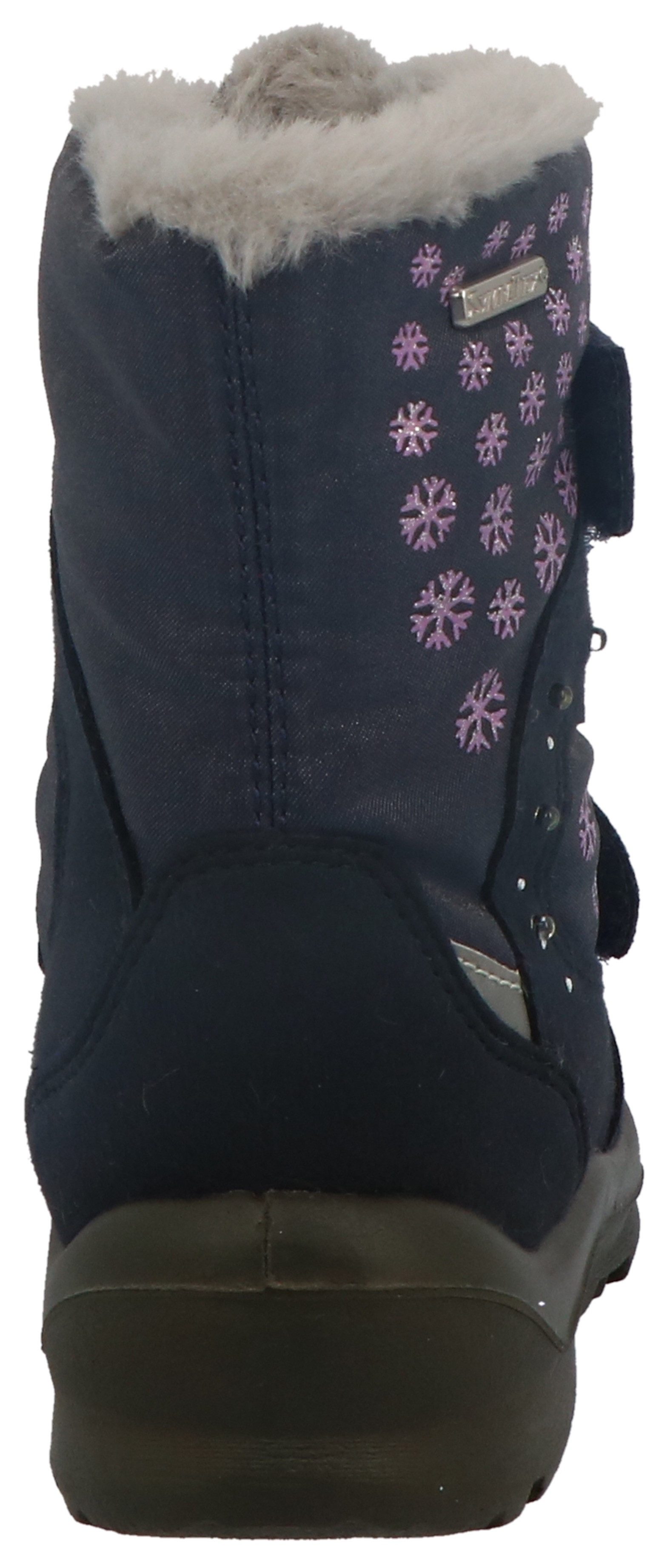 Lurchi Kimiko SYMPATEX, Blinkschuh Winterboots Boots mit Schneeflocken Print, Größenschablone zum Download