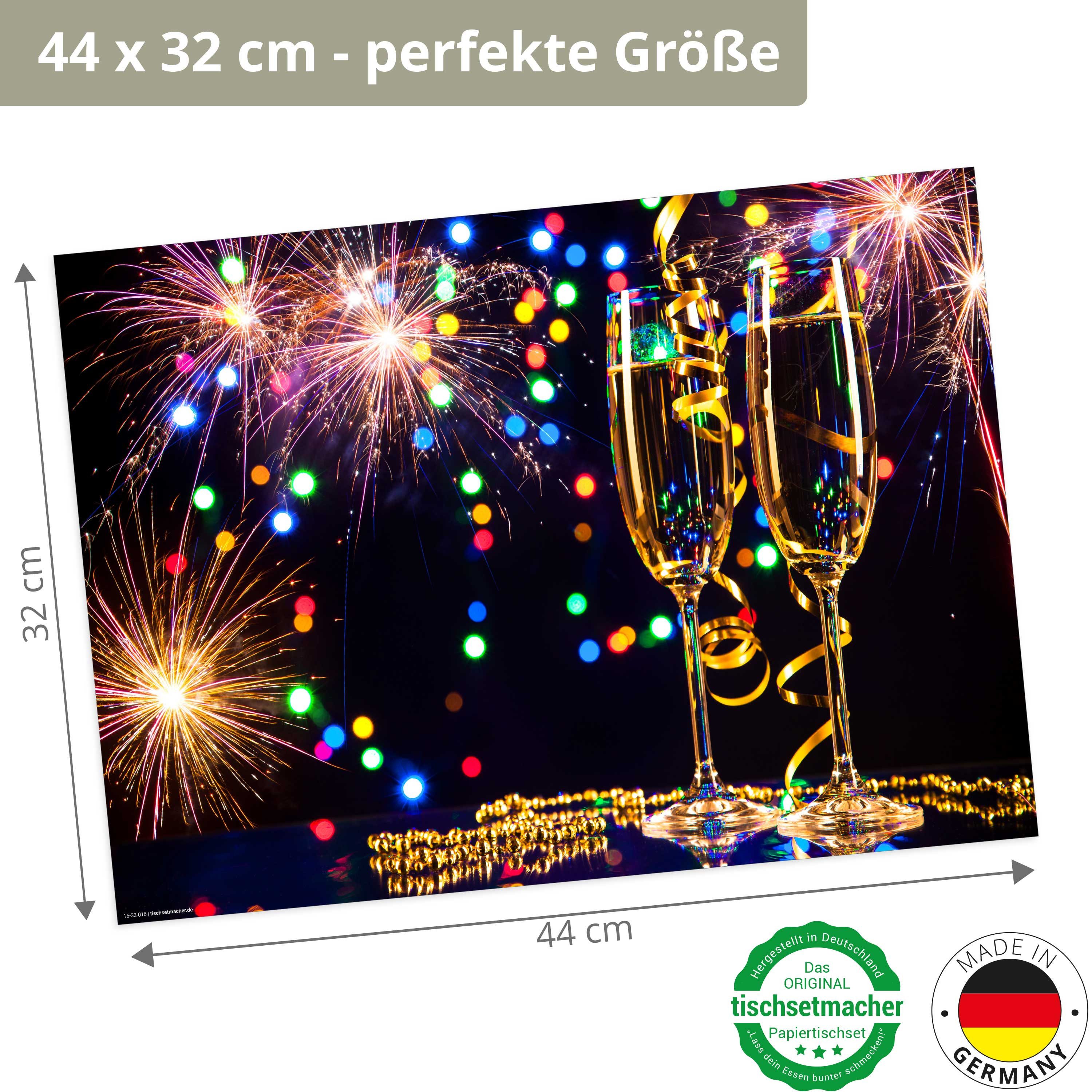 Tischsetmacher Platzset Tischsets I Platzsets - Silvester - Silvesterdeko - günstig online kaufen