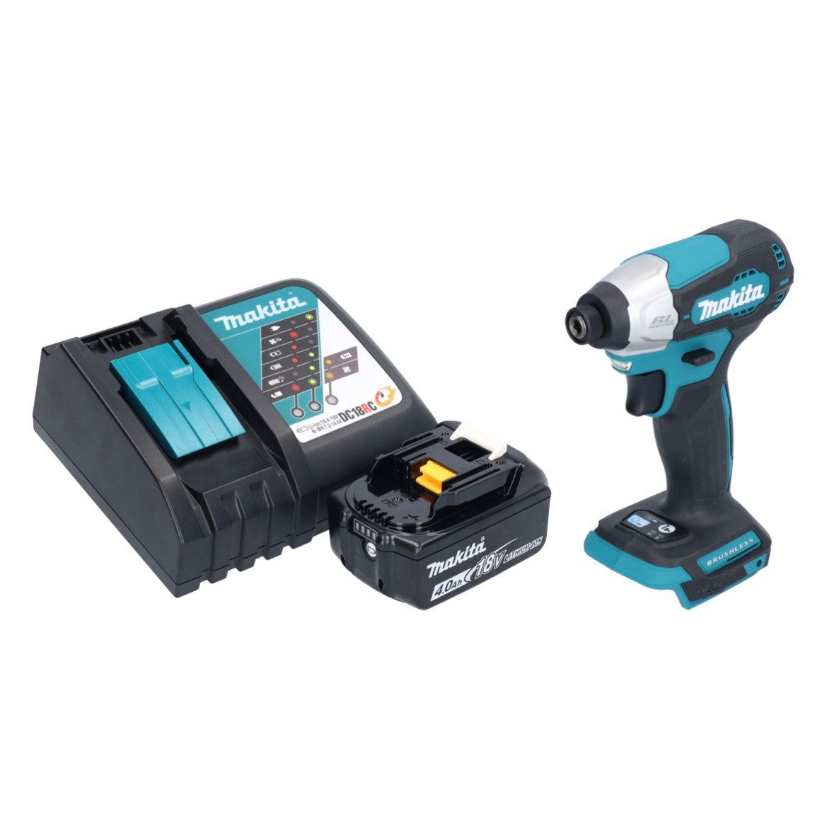 Makita Akku-Schlagschrauber Makita DTD 157 RM1 Akku Schlagschrauber 18 V 140 Nm 1/4" Brushless + 1