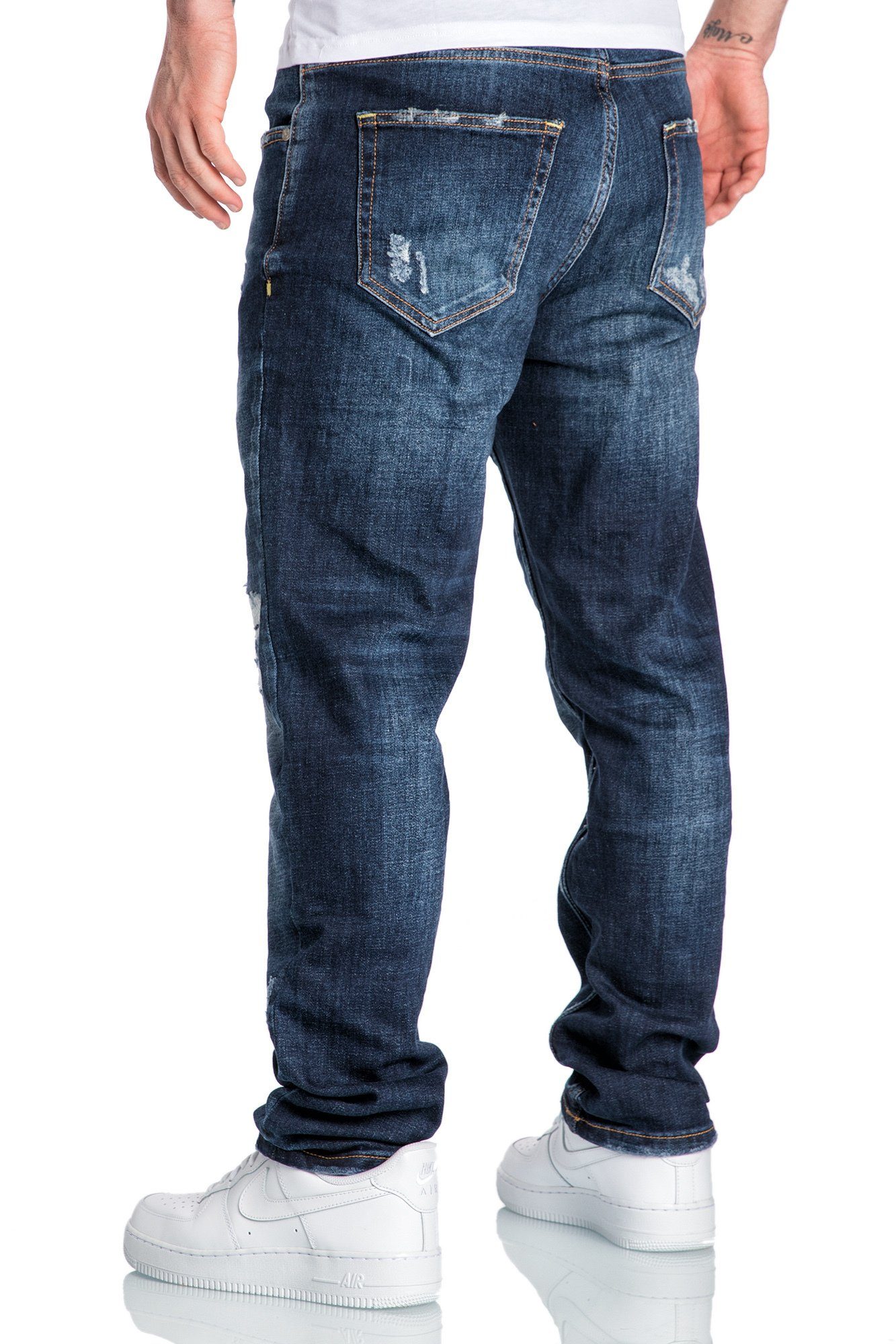 Amaci&Sons Straight-Jeans KANSAS Regular Fit Destroyed Jeans