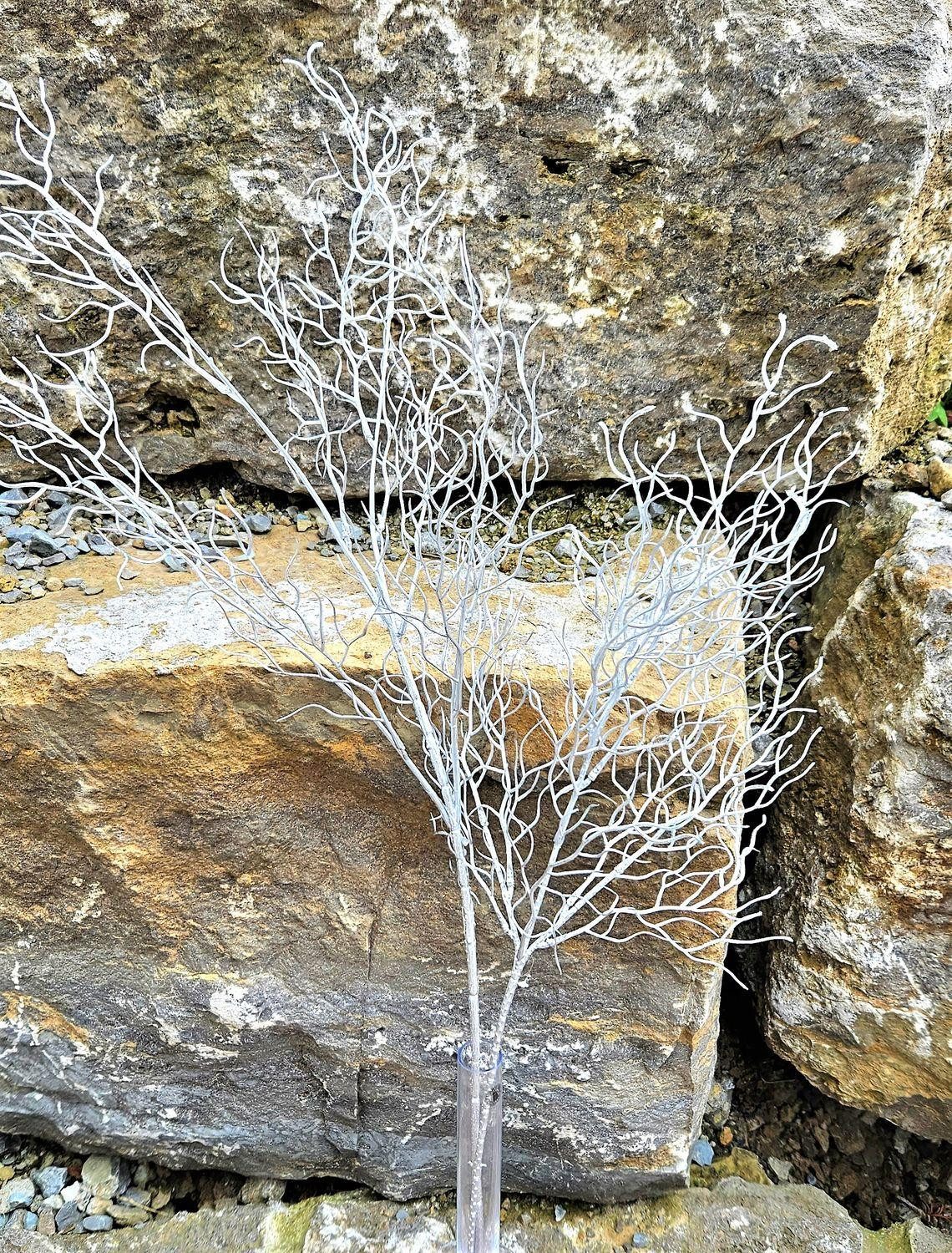 Kunstzweig Kunst Weidenzweig Donatella, Silber, 95cm Weide (Trauerweide), artplants, Höhe 95.0 cm