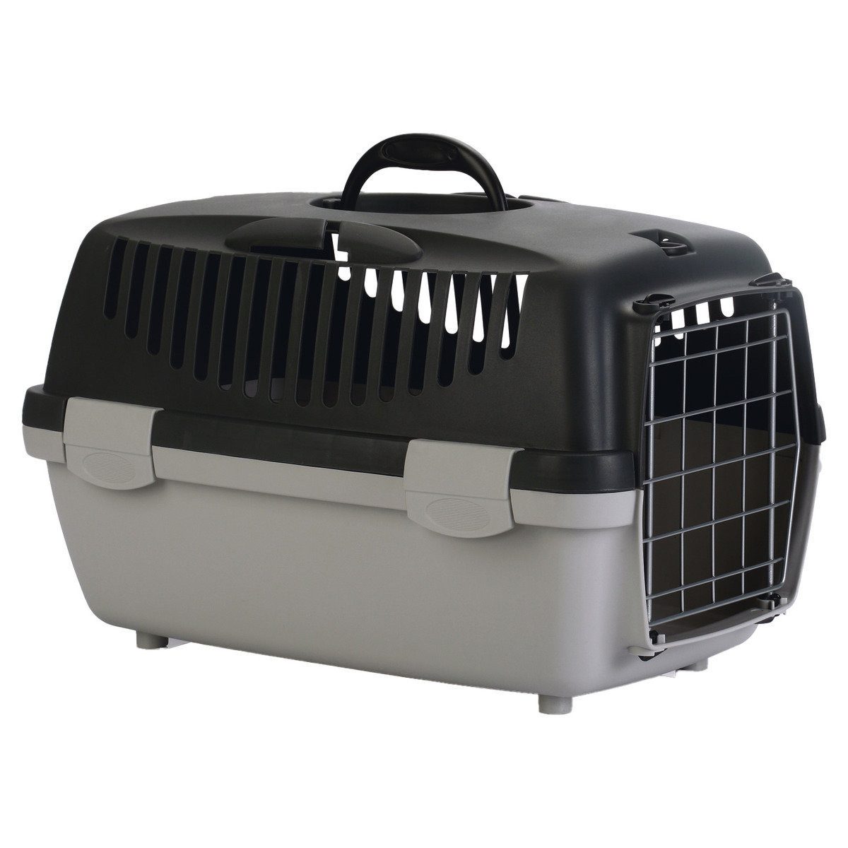Tiertransportbox Transportbox Gulliver dunkelgrau/grau für Katzen