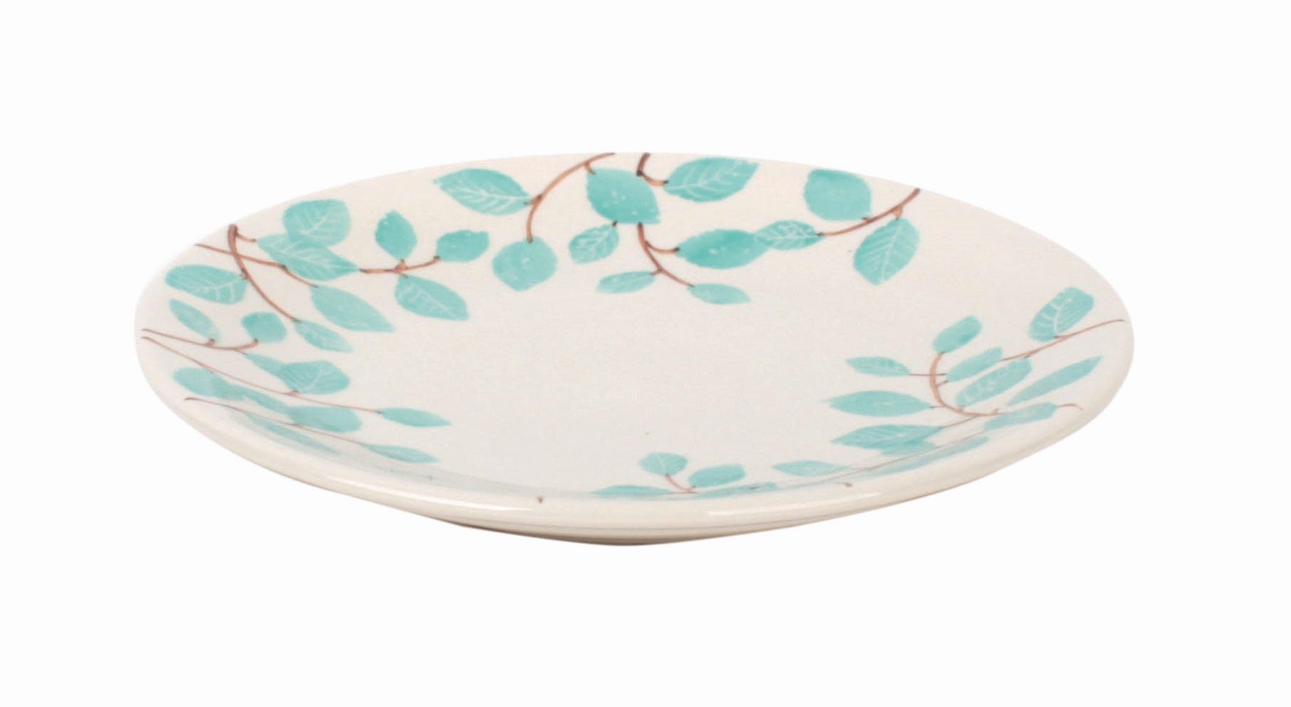 El Puente Kuchenteller Kuchenteller "Leaves", Handmade, Fair Trade