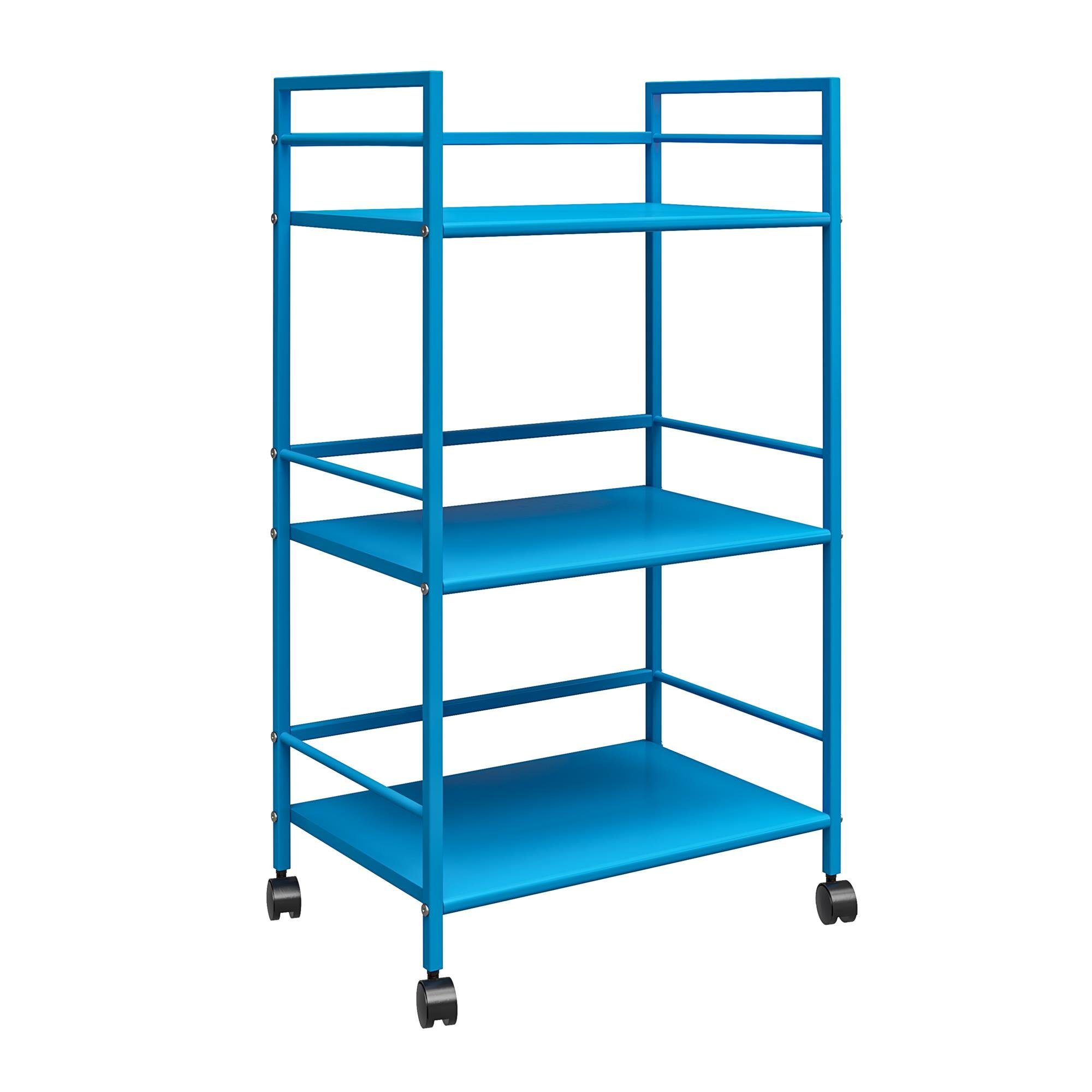 loft24 Rollwagen Cache, aus Metall mit 3 Fächer, Breite 43 cm