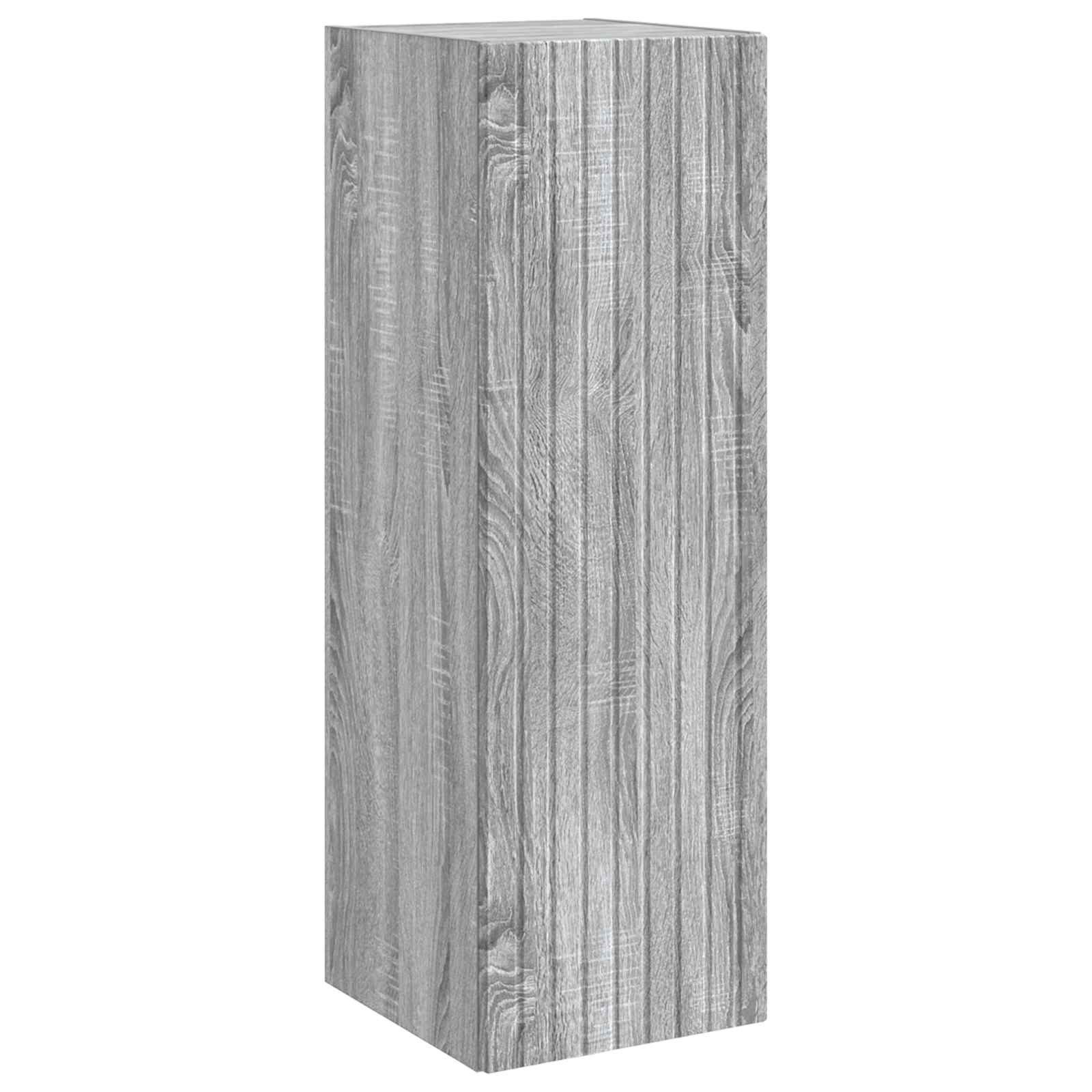 vidaXL Badezimmerspiegelschrank Wandmontierter Badezimmerschrank Grau Sonoma 33 x 34,5 x 100 cm (1-St)