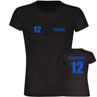multifanshop T-Shirt Damen Braunschweig - Trikot 12 - Frauen