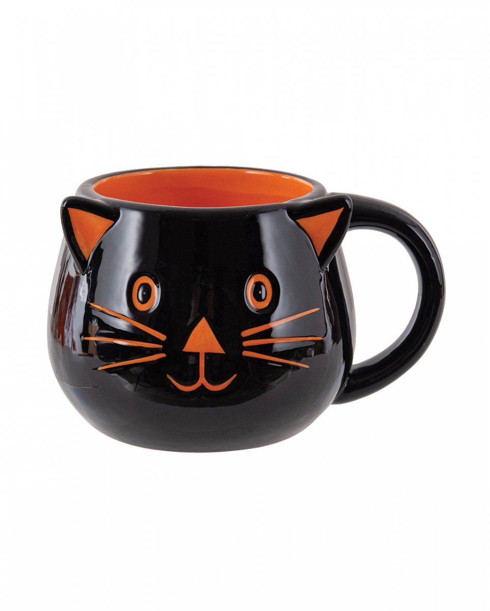 Horror-Shop Geschirr-Set Black Cat Halloween Kaffeebecher, Keramik