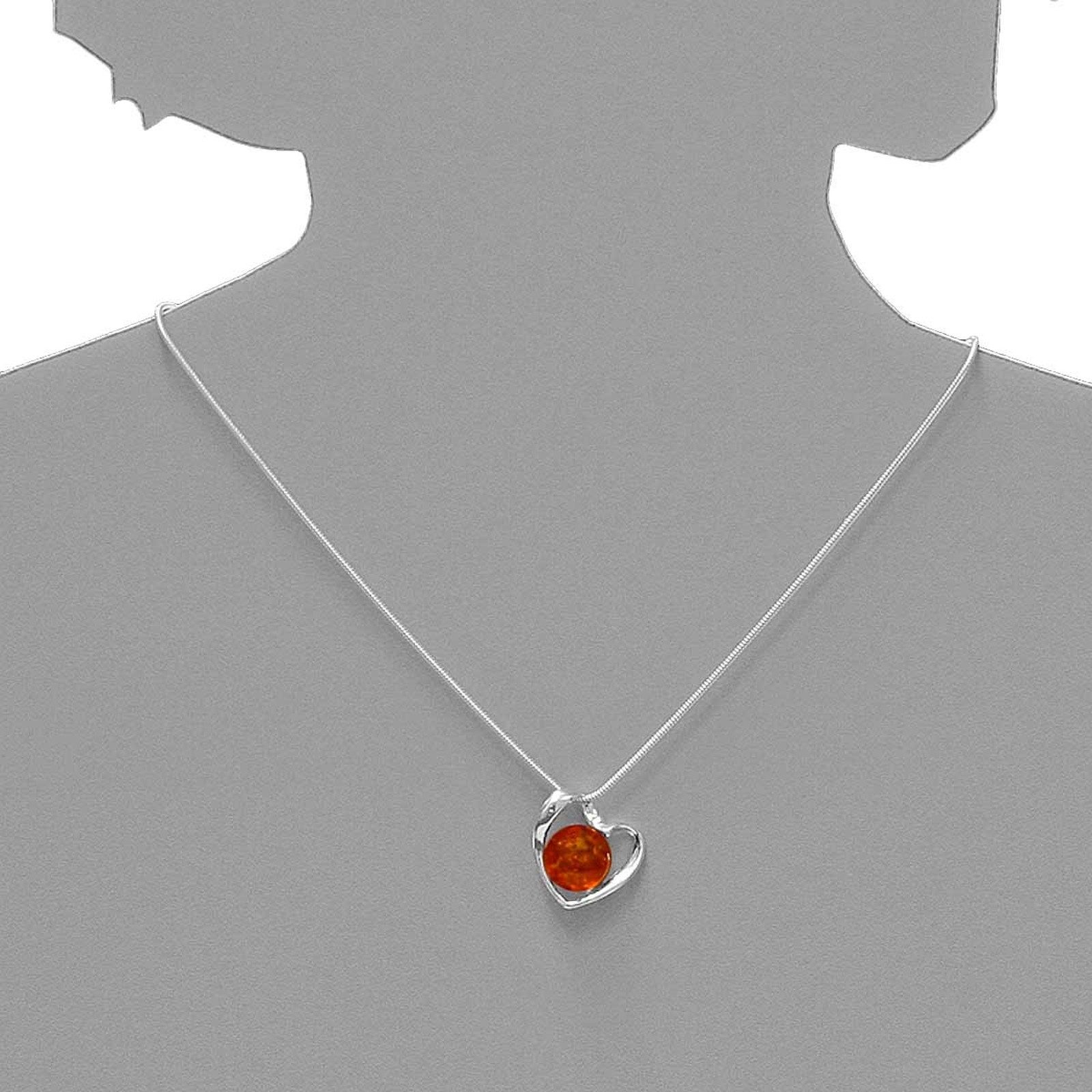 OSTSEE-SCHMUCK Kettenanhänger Ostsee-Schmuck Anhänger Gleiter-Herz Anhänger Gleiter-Herz (1-tlg)