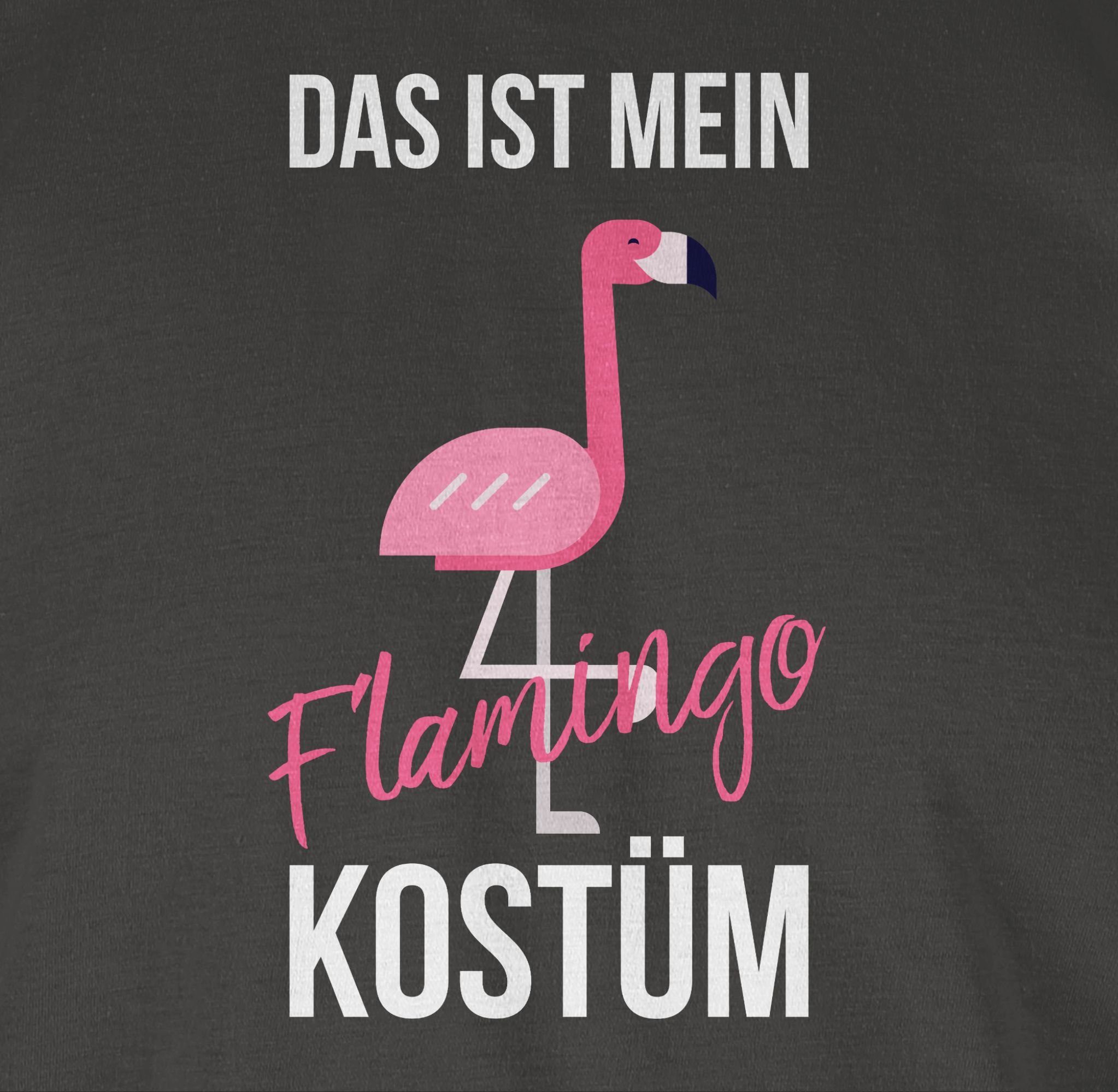 Karneval Rosa 3 Dunkelgrau Kostüm Flamingokostüm ist Outfit Shirtracer Flamin Pink mein - Lustige Flamingo T-Shirt Das