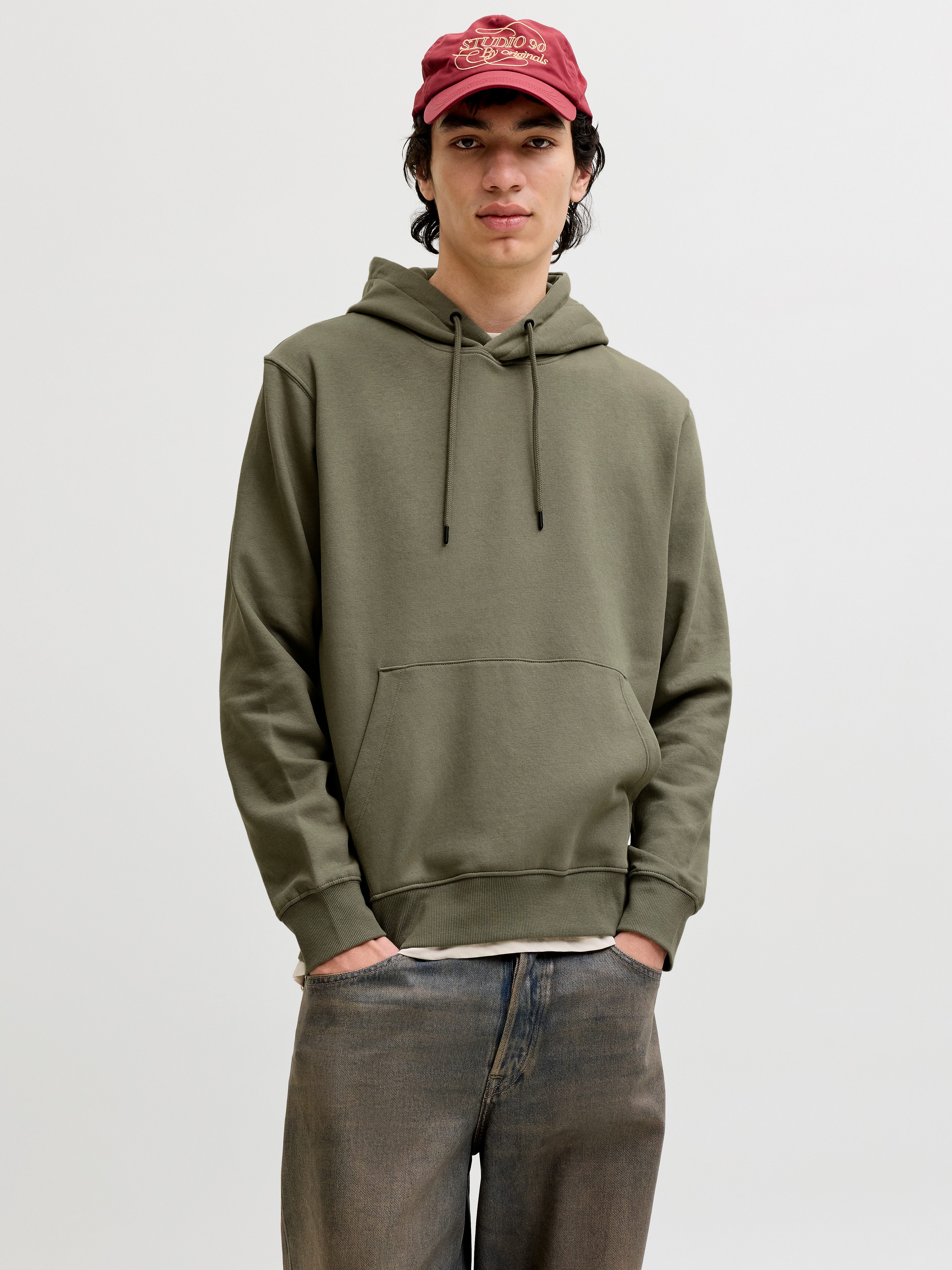 Jack & Jones Kapuzensweatshirt JJESTAR BASIC SWEAT HOOD NOOS mit Rippbündch günstig online kaufen