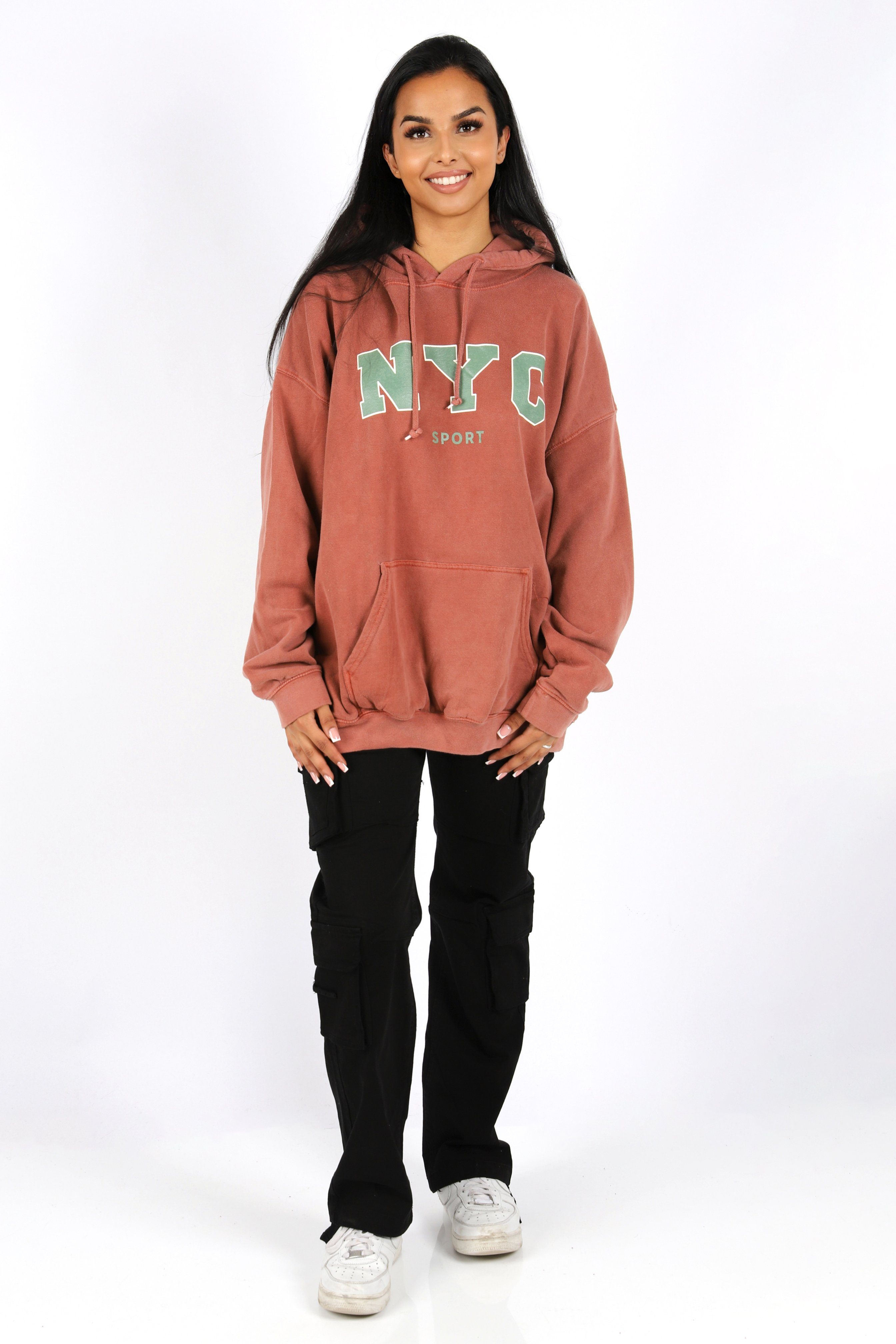 Worldclassca Hoodie Worldclassca Oversized NYC Sport Hoodie Print Kapuzenpu günstig online kaufen